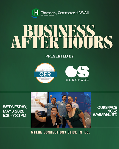 City’s Office of Economic Revitalization and Chamber of Commerce Hawaii to host networking event at new OurSpace Kaka‘ako location