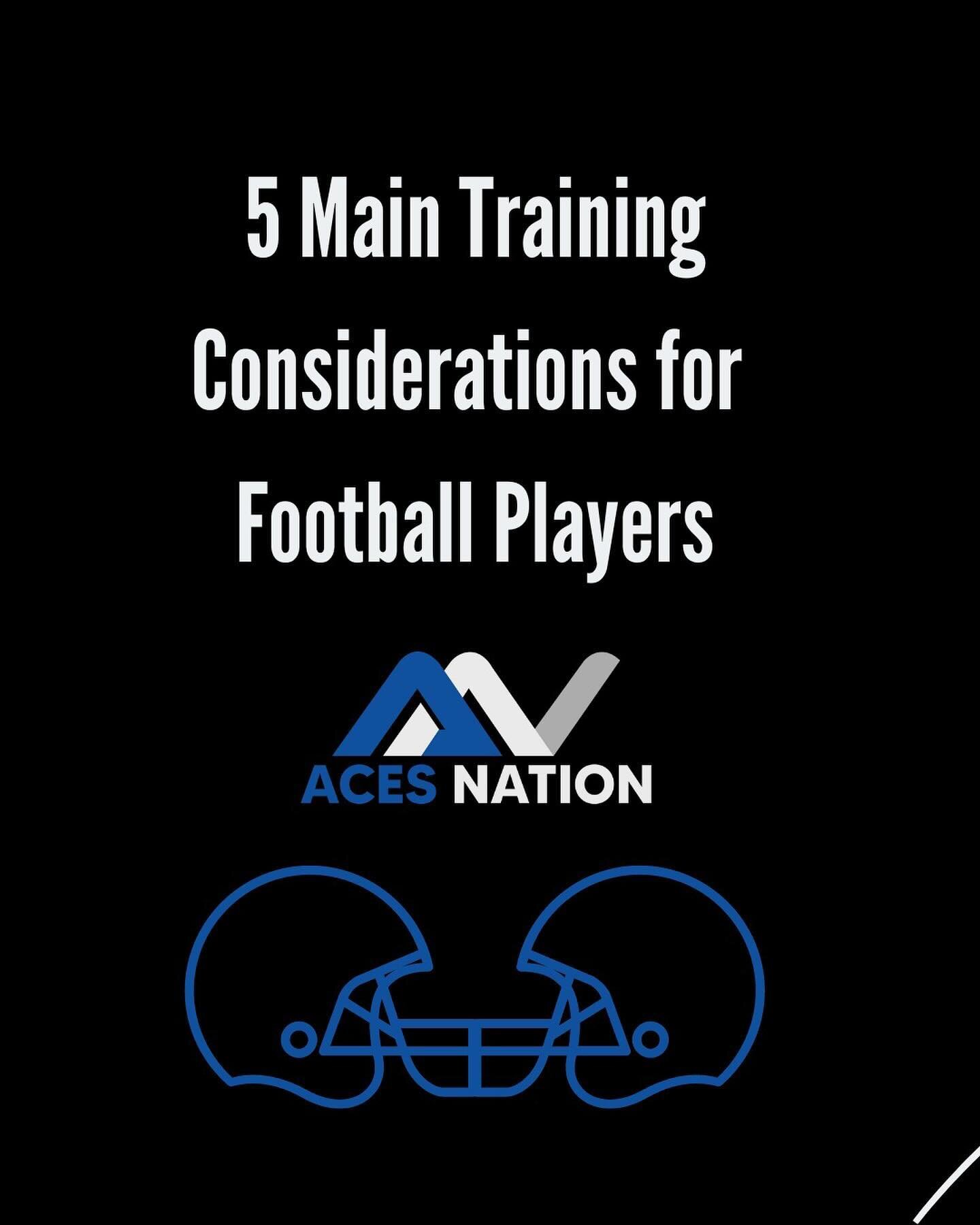 🏈Attention football athletes and coaches!🏈
Athletic performance specialist, Zack Wallace, is highlighting five key training considerations essential for optimizing performance on the field:

▪️Plyometrics: Enhance your explosive power and agility w