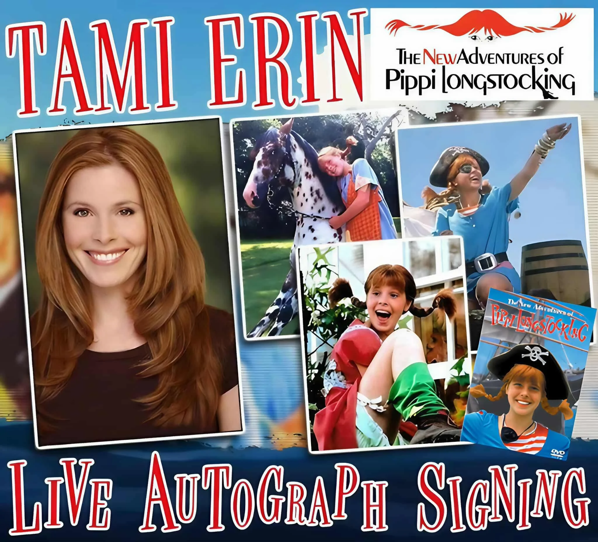 OKC! We're so excited to announce that Tami Erin, the incredible actress behind Pippi Longstocking, will be joining us in OKC next Saturday for a meet &amp; greet and autograph signing! 👧 Details 👉

🗓️ Saturday 8/30/25 - ONE DAY ONLY
📍Oklahoma Ci