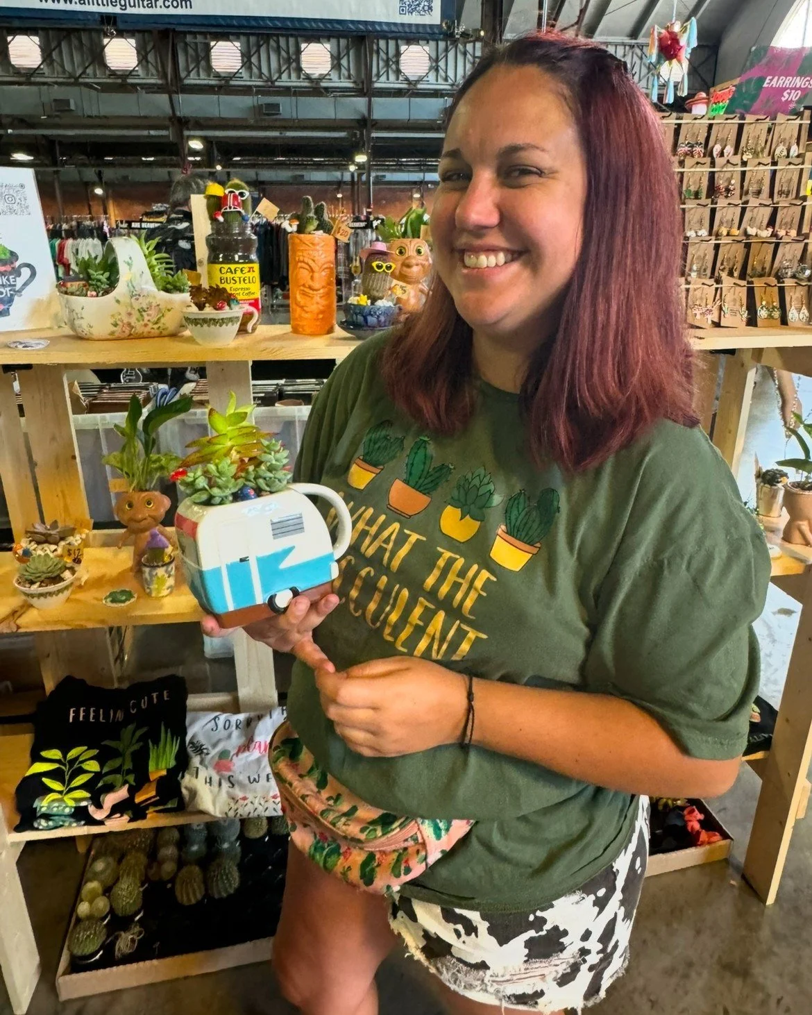 @potitlikeitshotllc will be setting up with us THIS SATURDAY, March 28th for our Rogers show, and we can't wait! Pot It Like It's Hot creates quirky succulent and cactus gardens in vintage and repurposed containers; they will also have a potting bar 