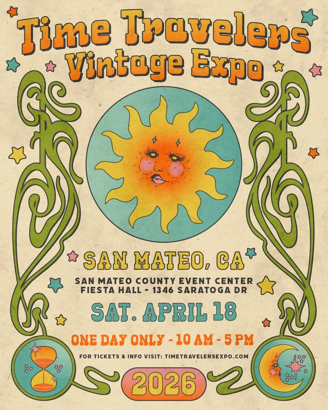 BAY AREA! Are you ready for a journey through time? 🤩 Time Travelers Vintage Expo will be in town THIS SATURDAY, April 18th at the San Mateo County Event Center! Here&rsquo;s just a few sneak peeks at some of the vintage treasures you might spot at 