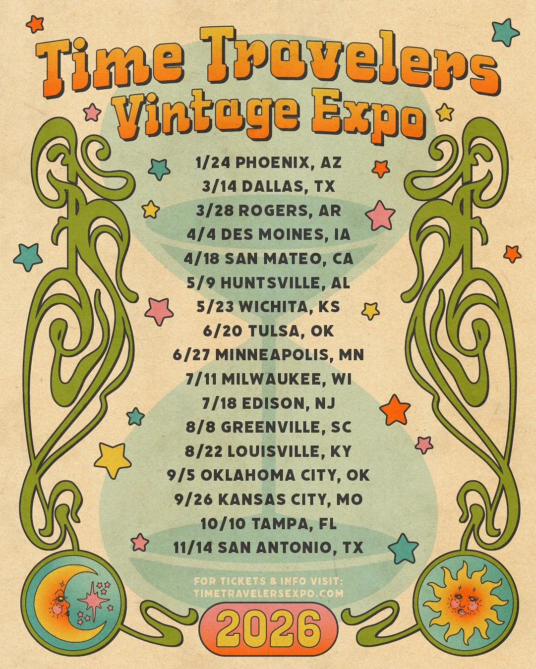 Calling all vintage lovers! We're almost halfway through our 2026 tour, but we still have plenty of shows left; be sure to check out our upcoming dates, so you don't miss out on the vintage event of your dreams! ✨

New here? 👀  TTVE is a traveling v