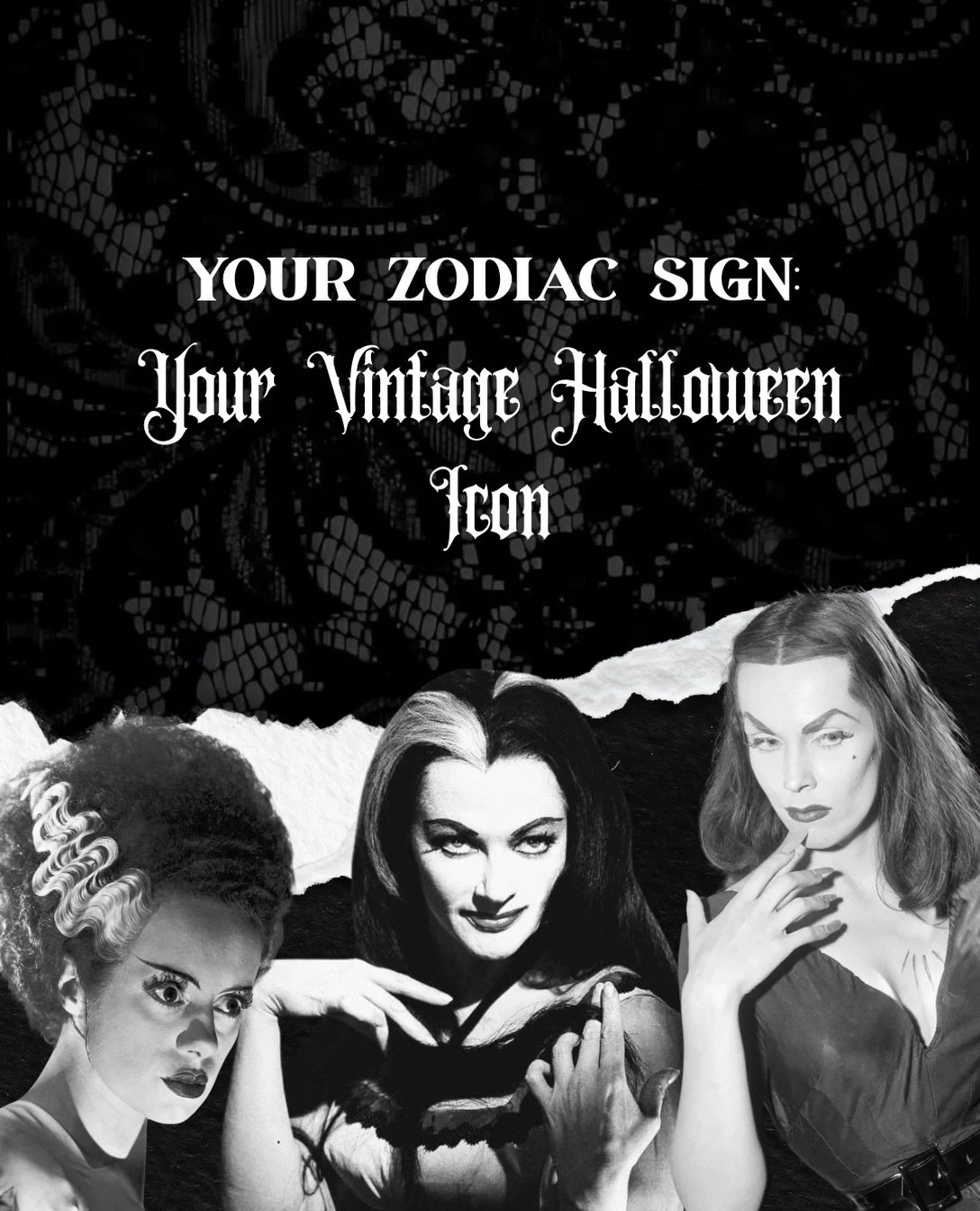Your Zodiac Sign - Your Vintage Halloween Icon! 🦇 Which icon did you get? 👀

If you&rsquo;re a lover of all things vintage, then don&rsquo;t miss out on Time Travelers Vintage Expo 👇

UPCOMING SHOWS:
⛱️ 10/10 - Tampa, FL
🕰️ 11/14 - San Antonio, T
