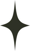 Uptown Talent Partners star brandmark icon in army green — secondary brand identity symbol for a New York talent agency, designed by Coast Road Creative