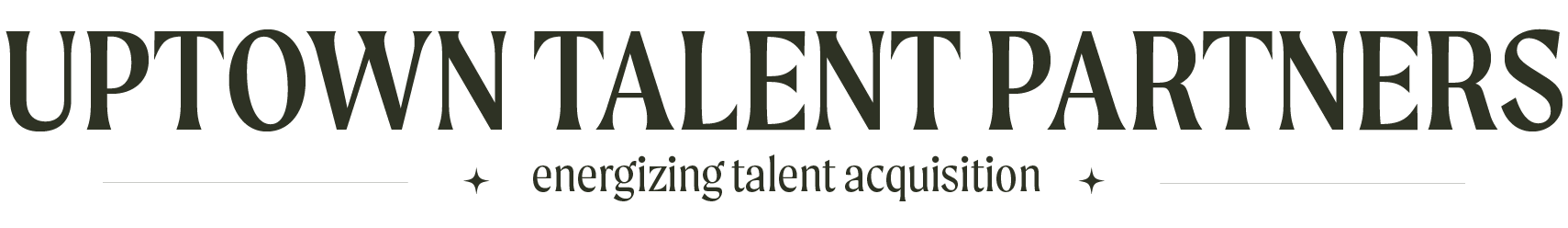 Uptown Talent Partners logo with the tagline "energizing talent acquisition".