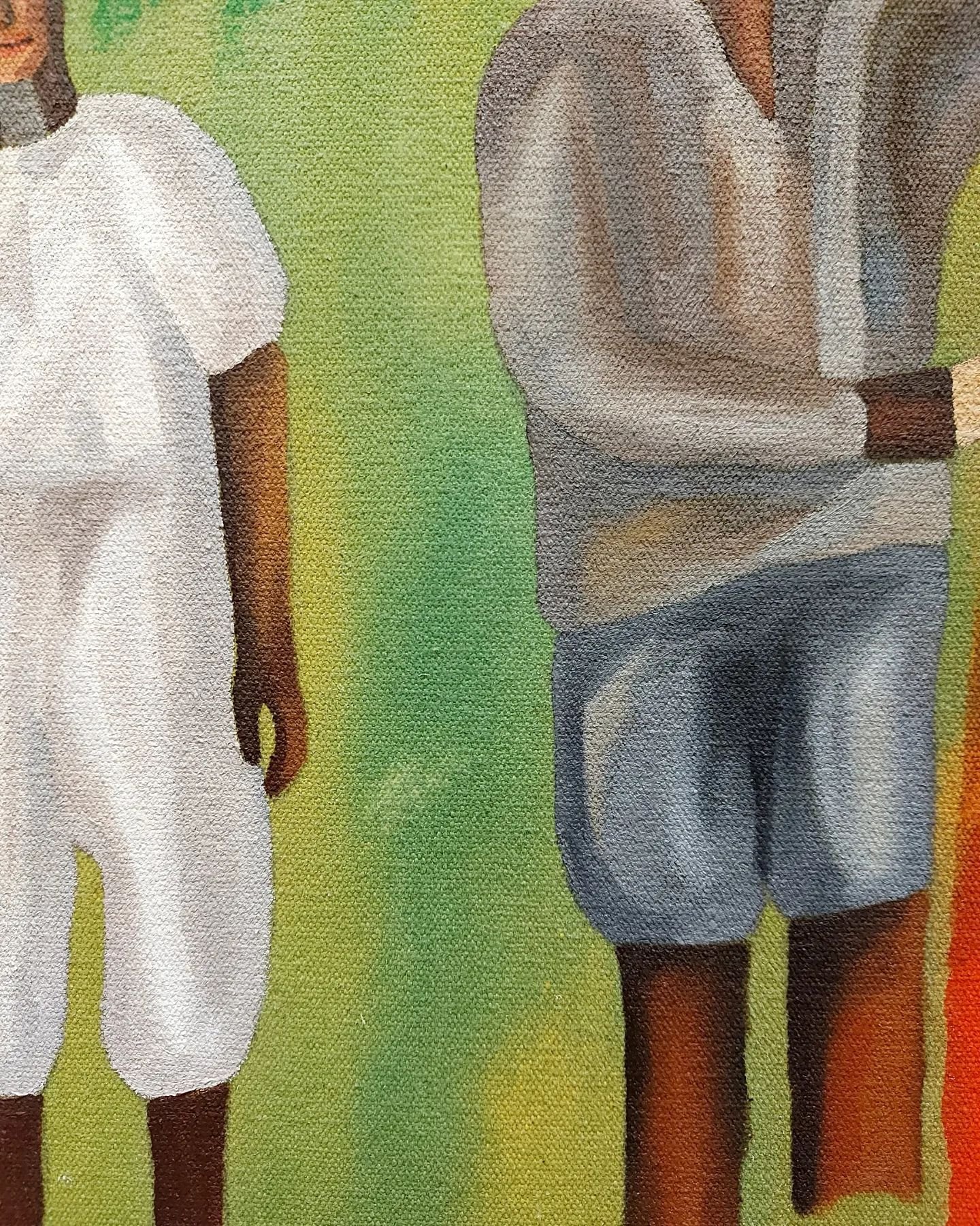 Work in progress detail of the oil painting I'm currently working on. 🌴💛🖌🕊

#liesabacchusart #oilsoncanvas #wipart #abstractfigurativepainting #contemporarypainting #sfsa #mhoilpaints #diasporicart