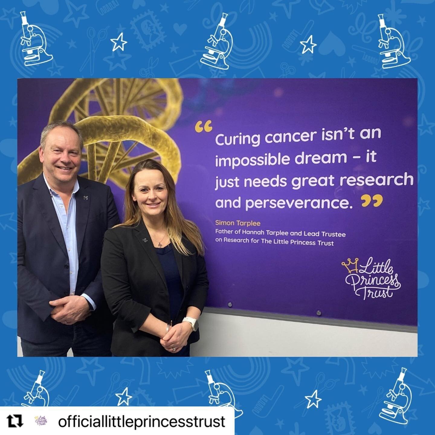 The value of the work of the Little Princess Trust is difficult to put into words&hellip;.

The amount of funding going to research centres searching for cutting-edge treatments for childhood cancers will get a significant uplift thanks to the involv