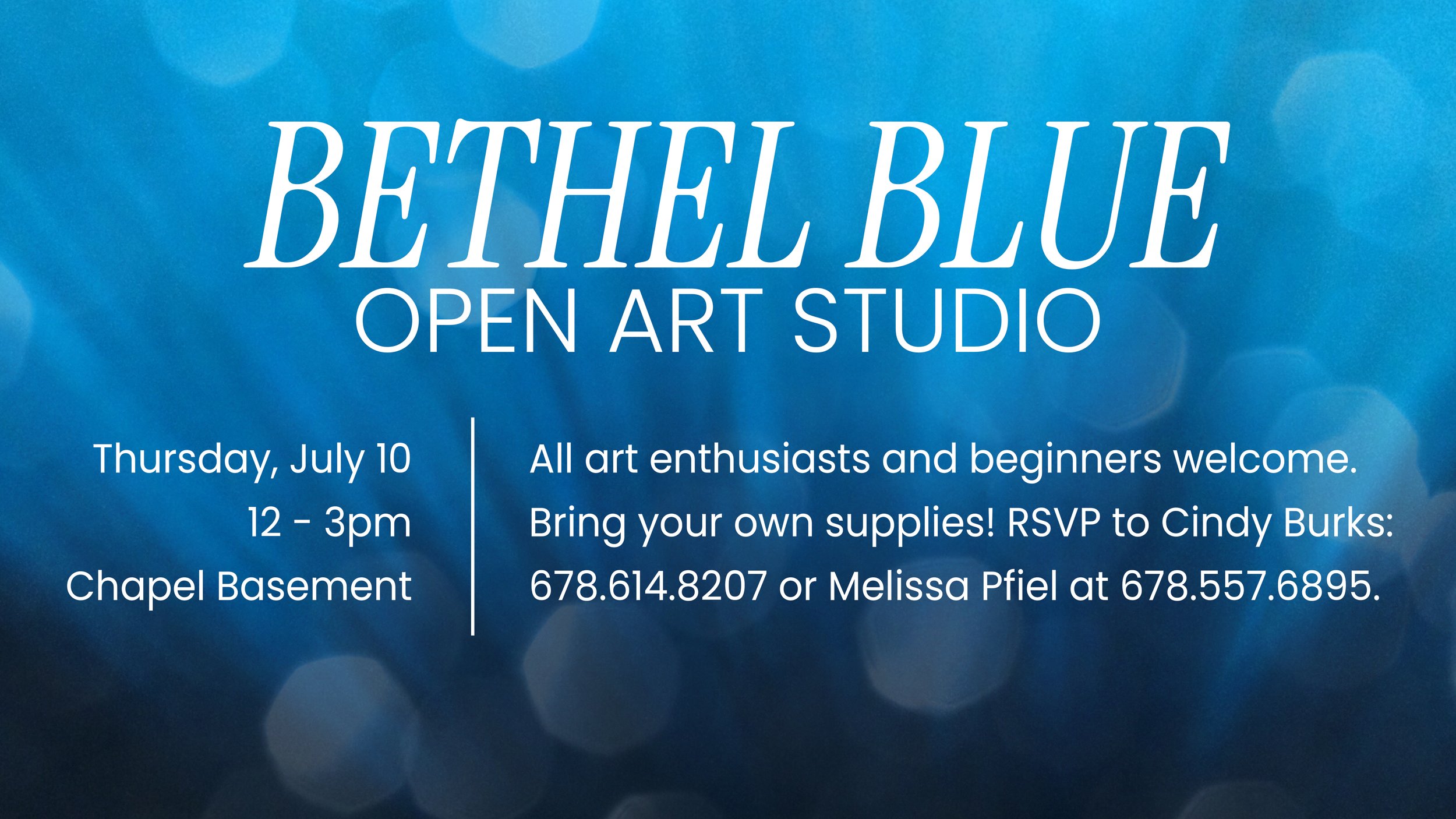 Bethel Blue Open Art Studio