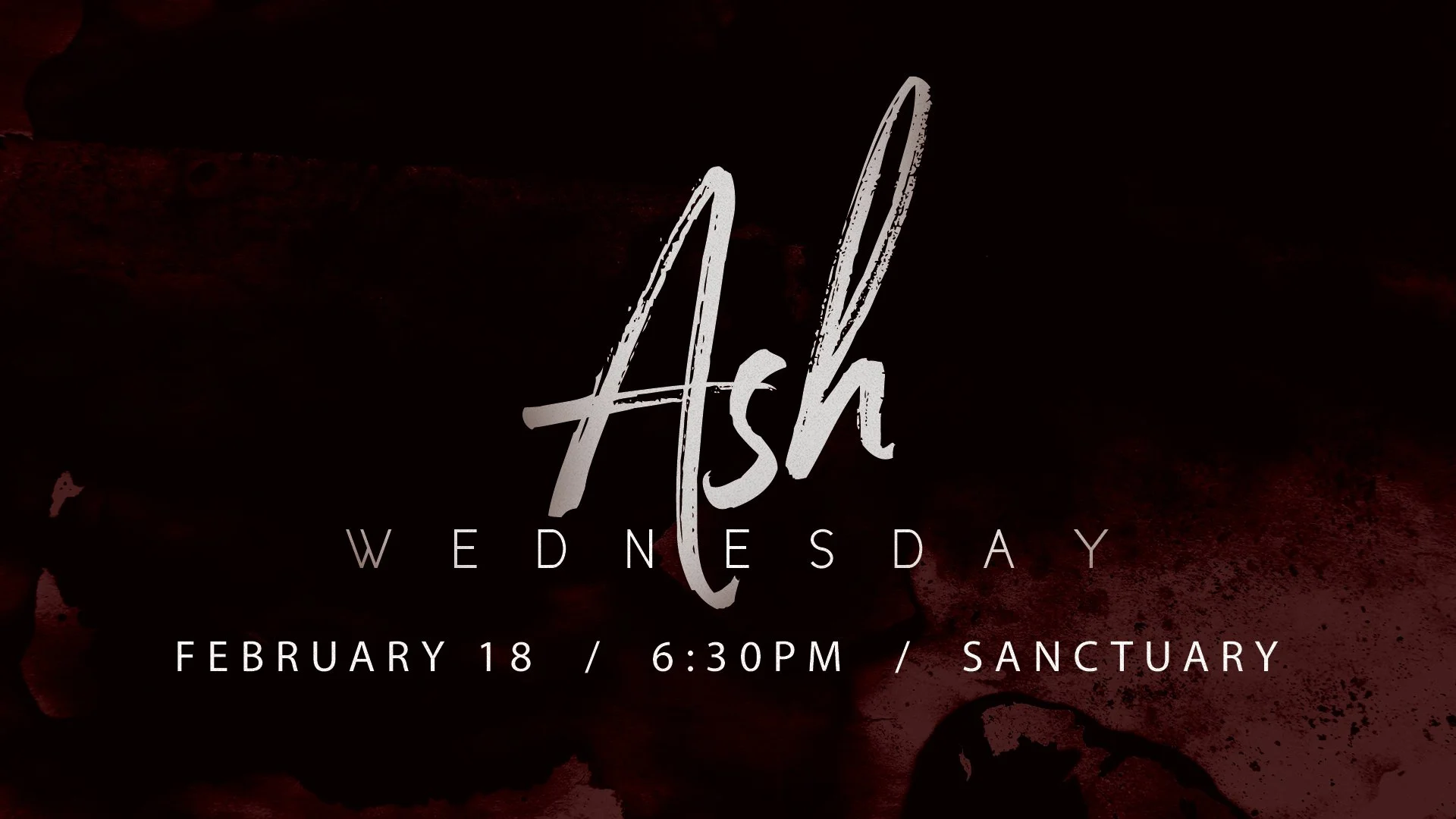 Ash Wednesday Service