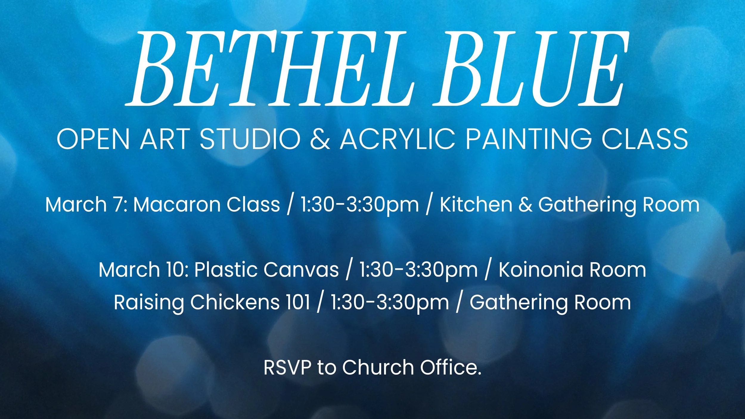Bethel Blue Open Art Studio &amp; Acrylic Painting Class