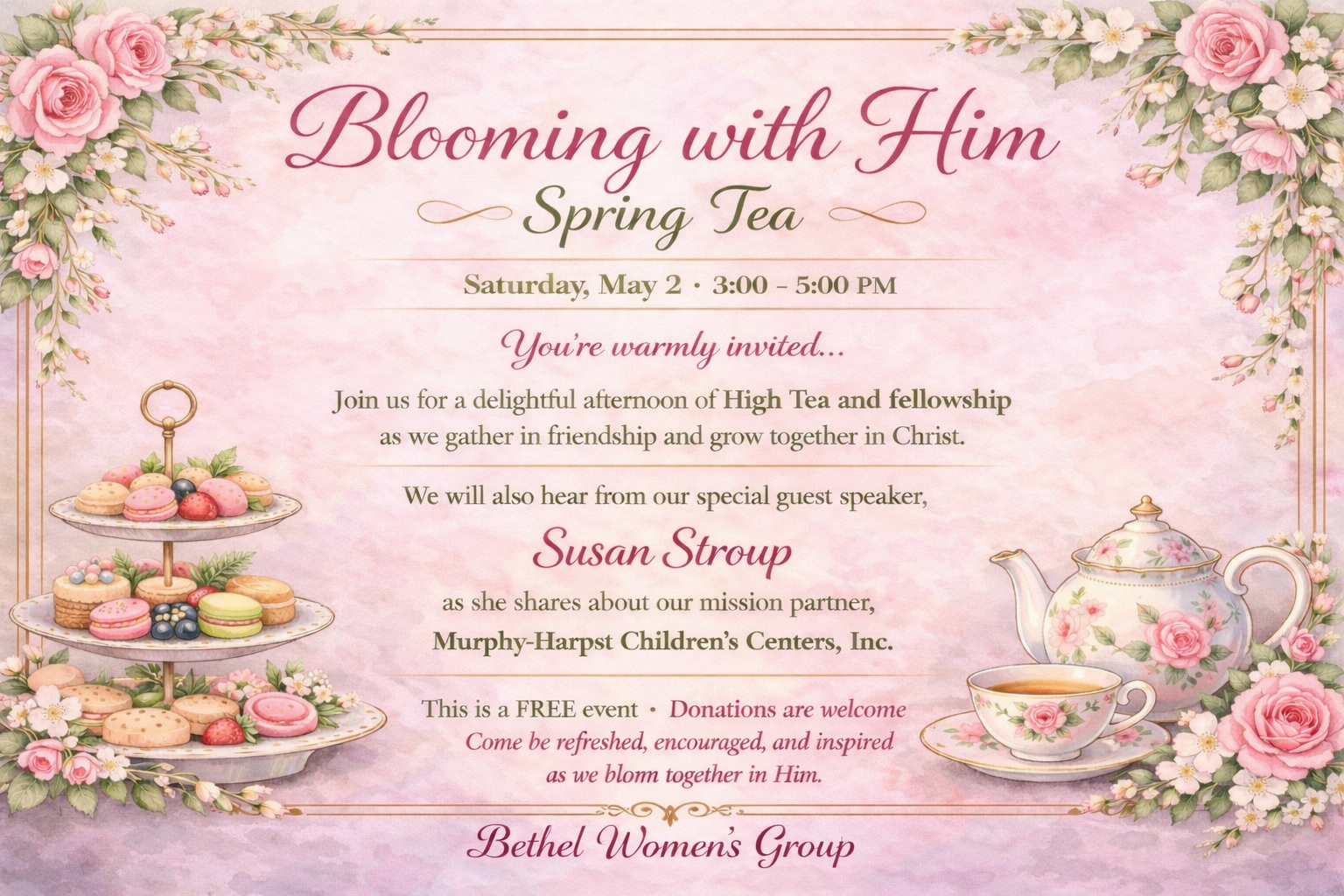 Blooming with Him Spring Tea