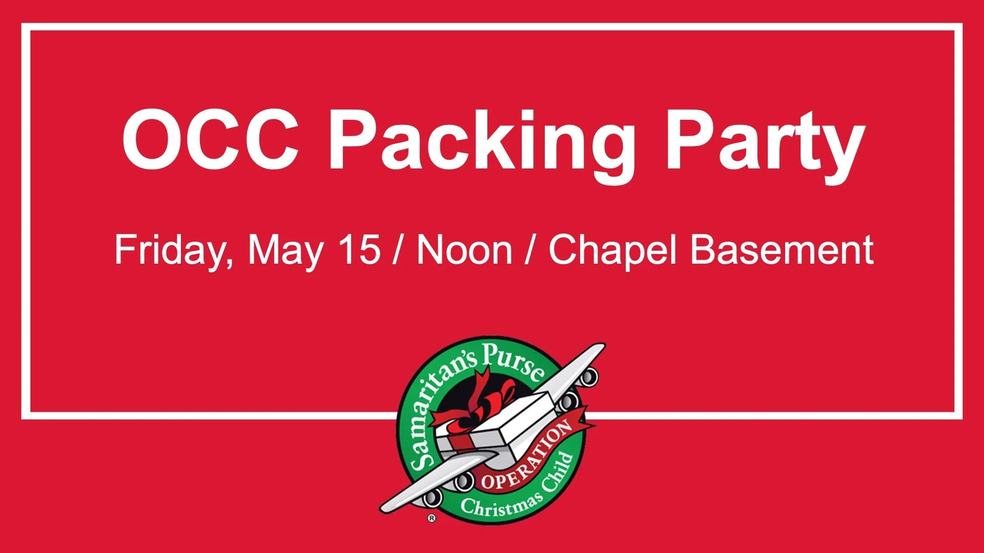 OCC Packing Party