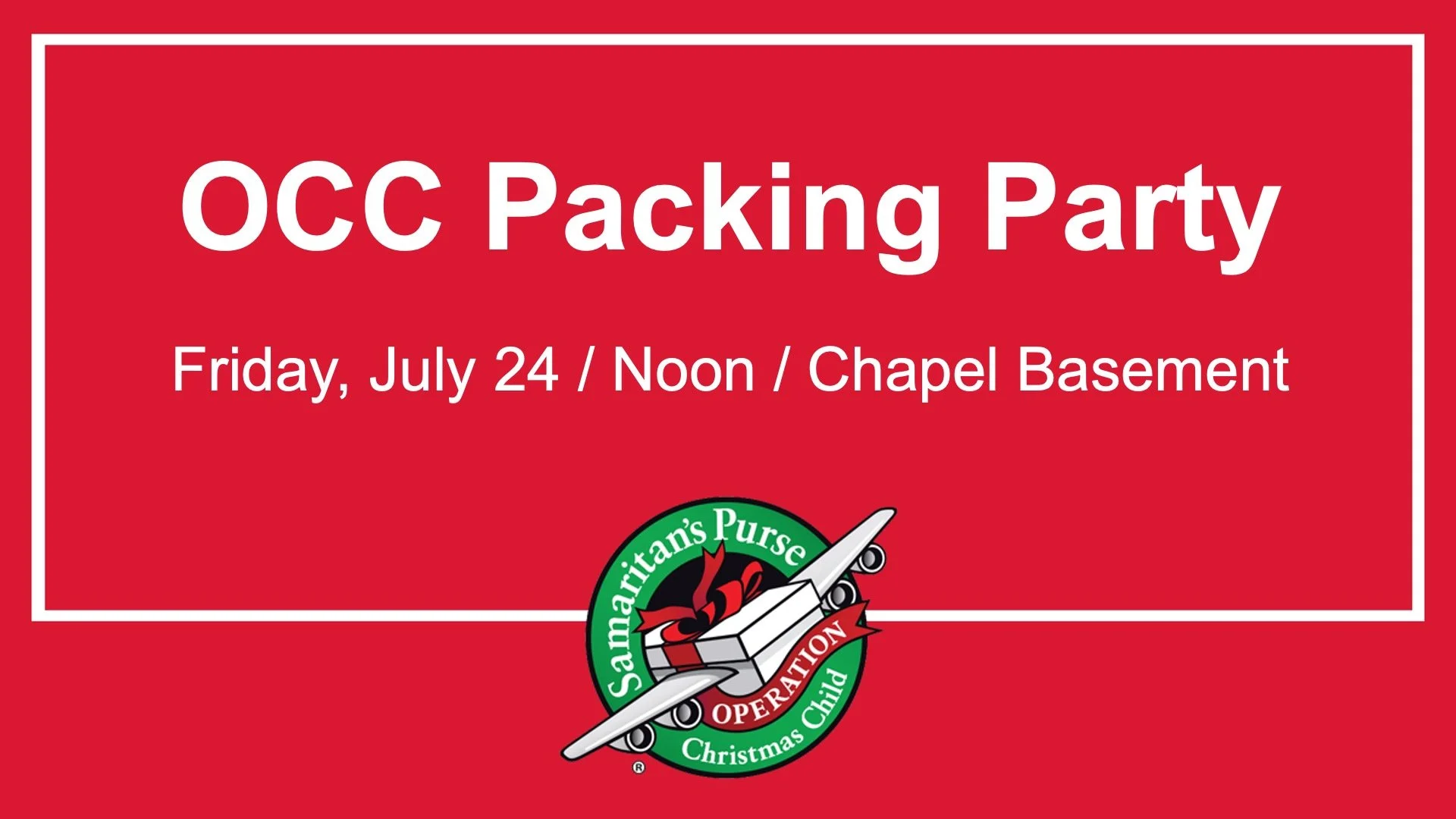 OCC Packing Party