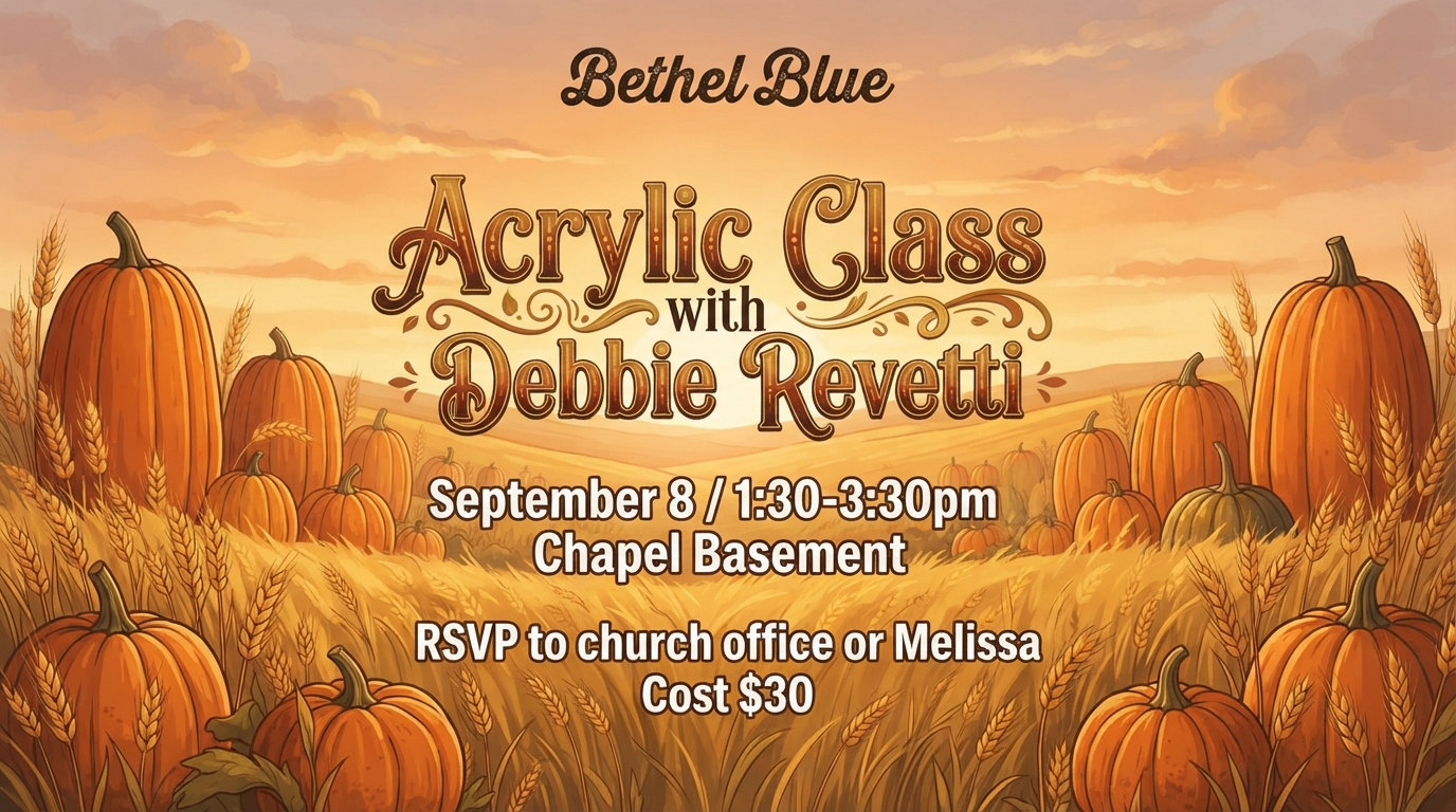 Bethel Blue: Acrylic Painting 