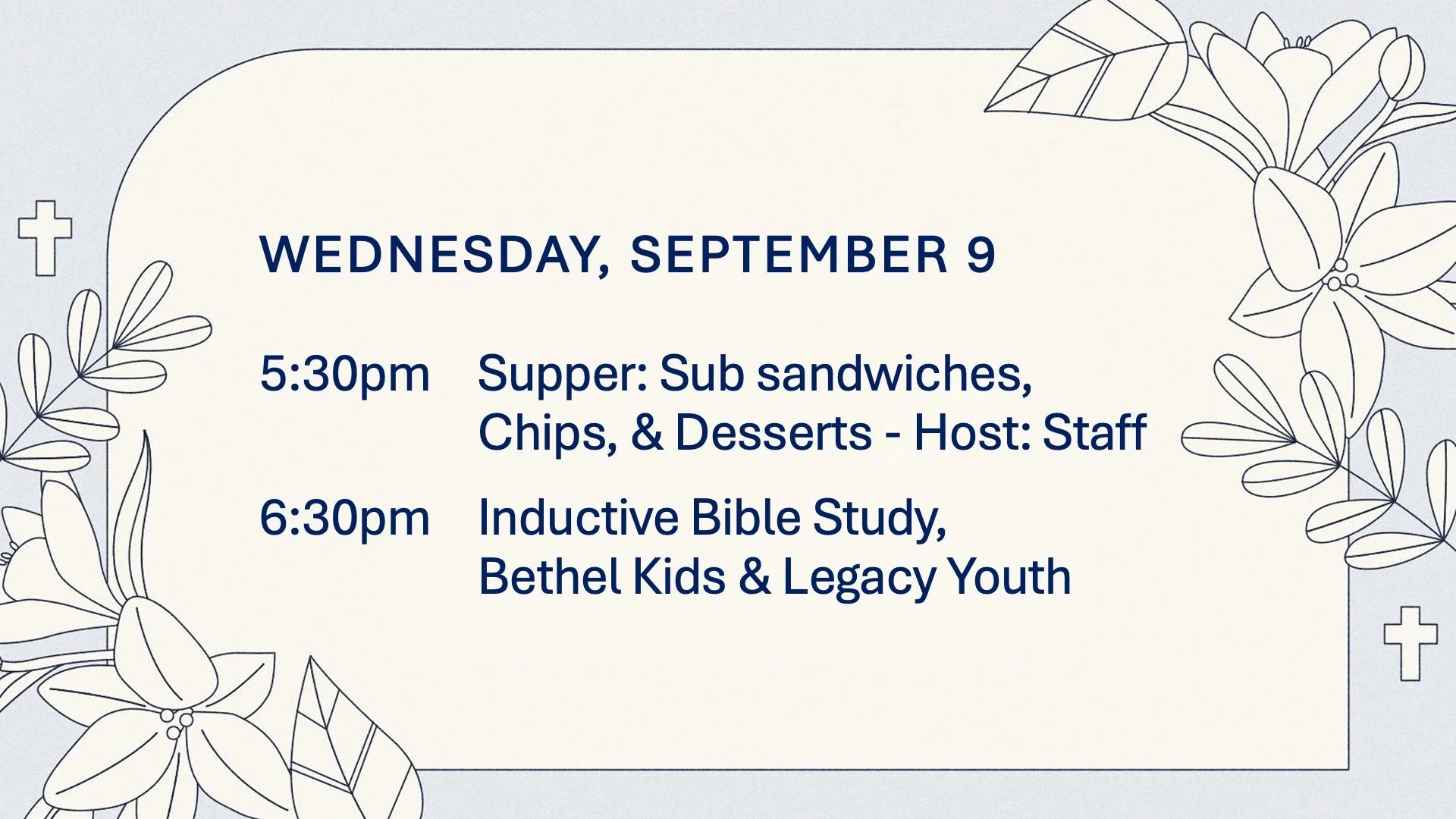Wednesday Night Supper