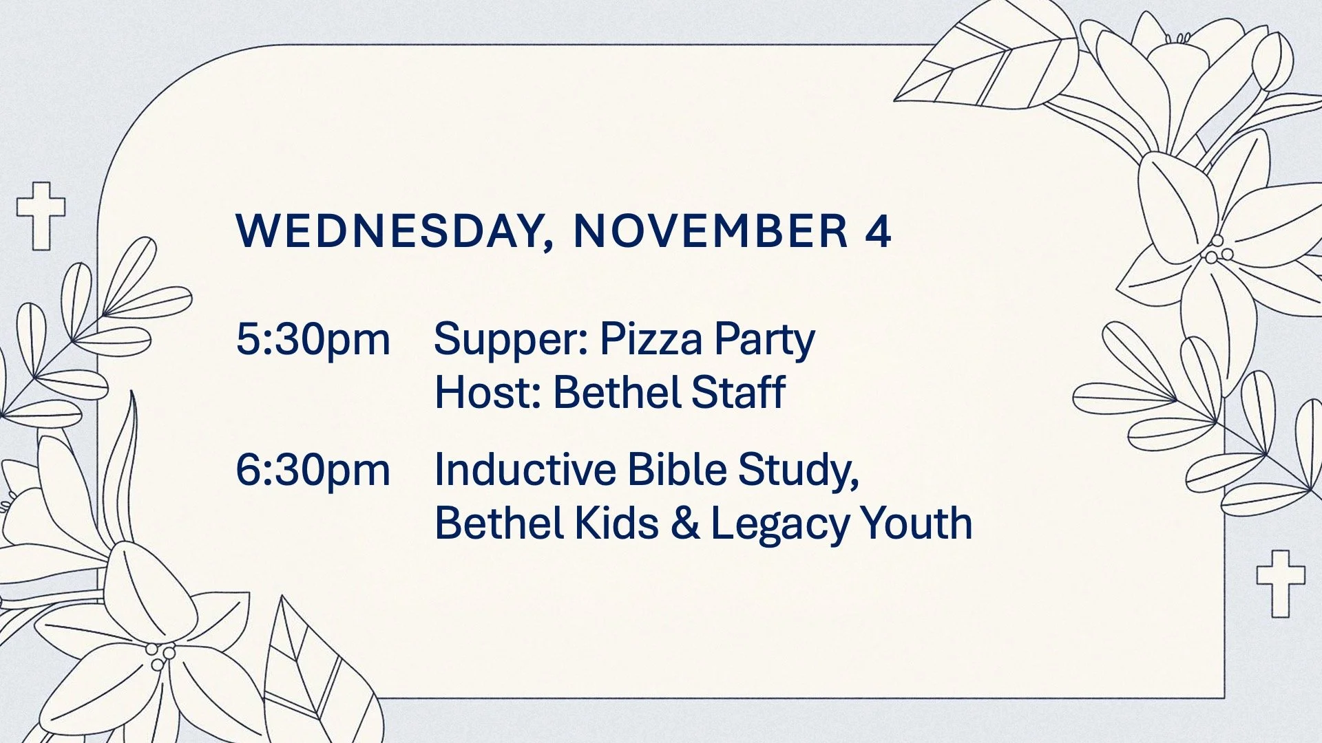 Wednesday Night Supper