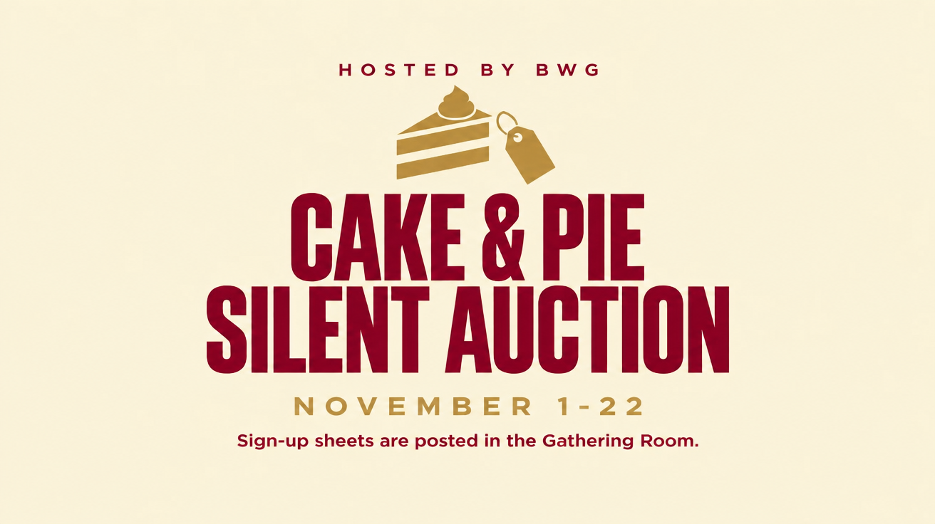 Cake &amp; Pie Silent Auction