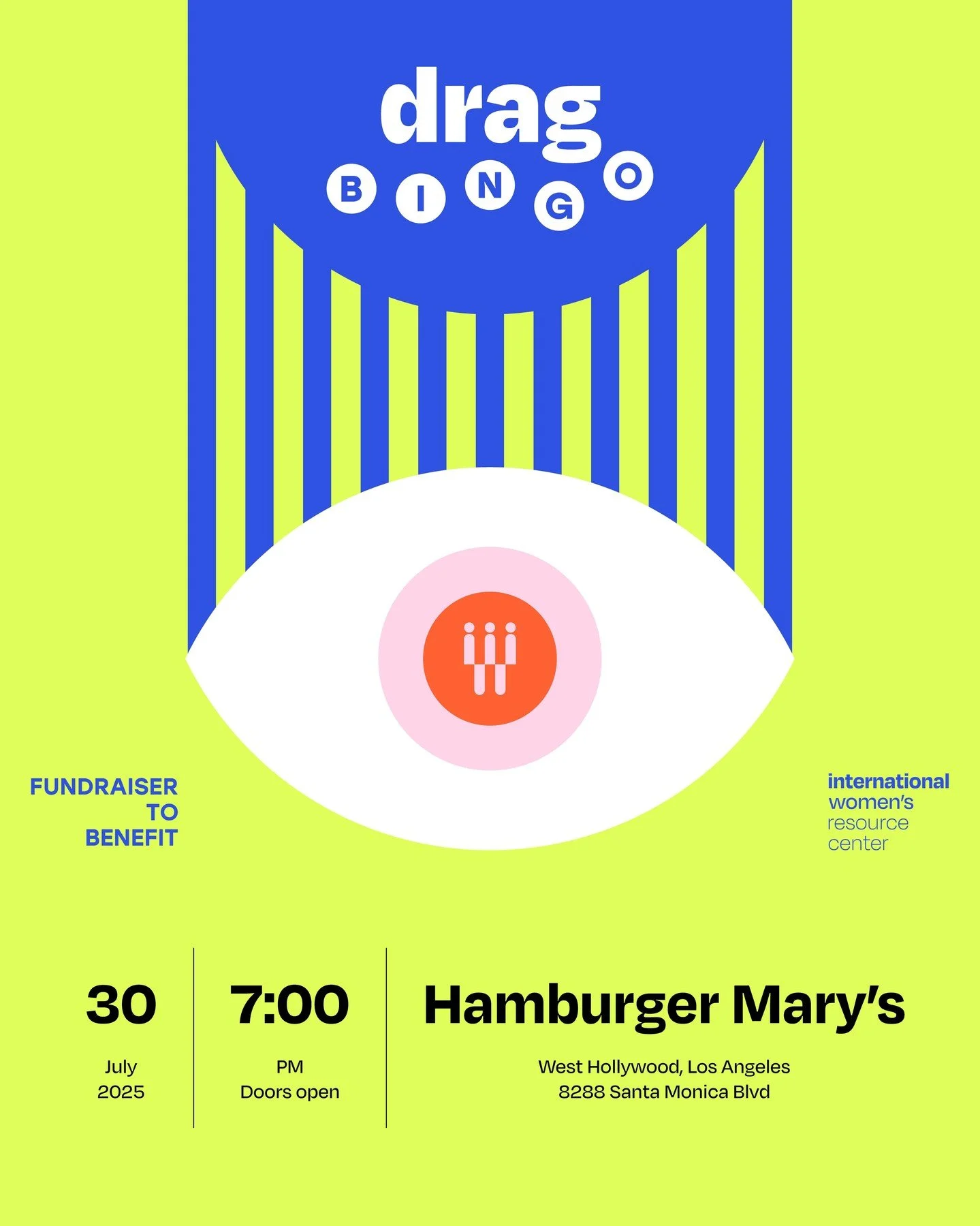 Mark your calendars because everyone's favorite event is back...the International Women's Resource Center (IWRC) proudly presents the Drag Bingo!

Prepare for an evening filled with laughter, glitter, and fierce competition, all while supporting IWRC