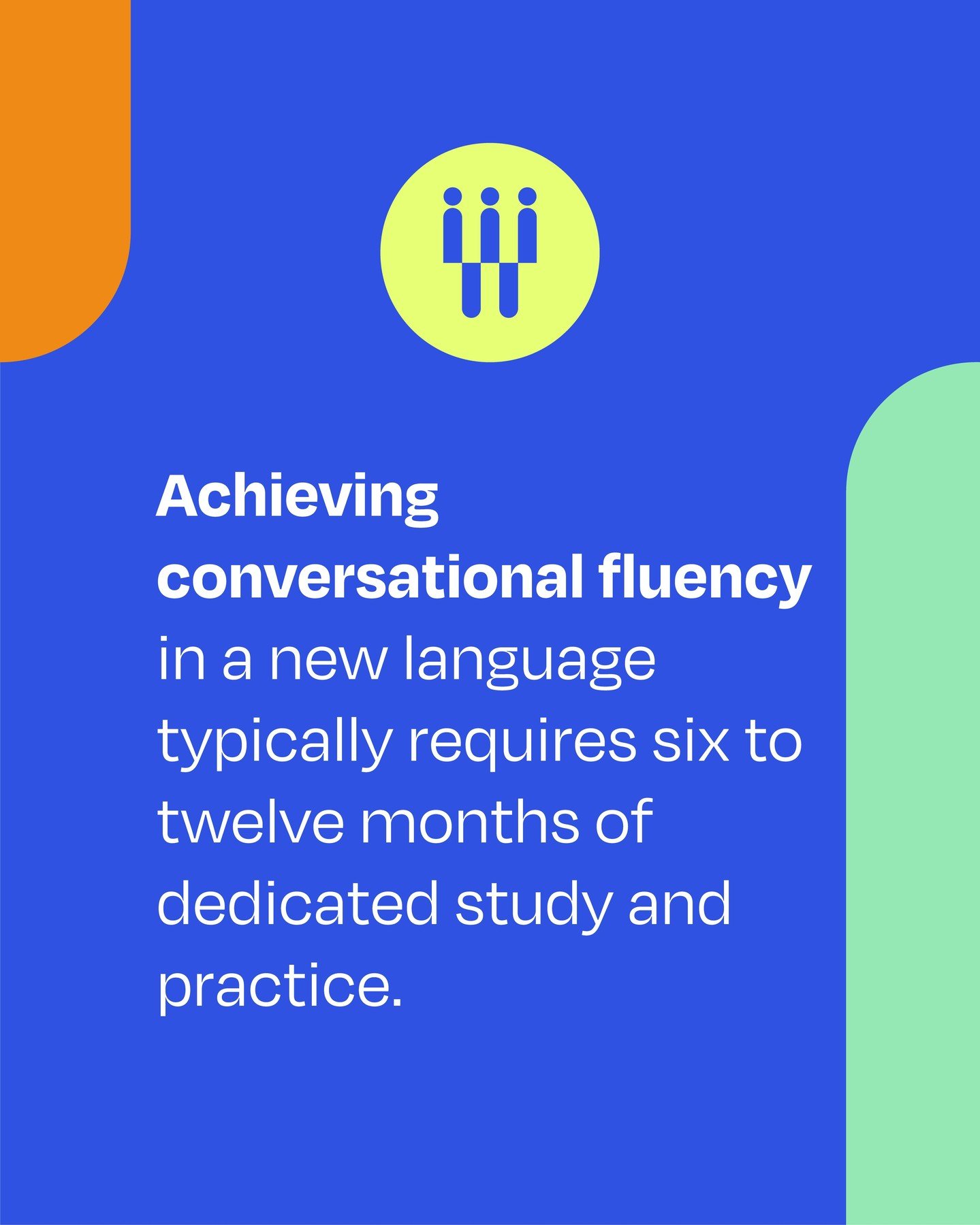 Conversational fluency, defined as the ability to engage in basic dialogue and comprehend most spoken content, typically develops within six to twelve months. Achieving full language proficiency may require two to three years of intensive study and i