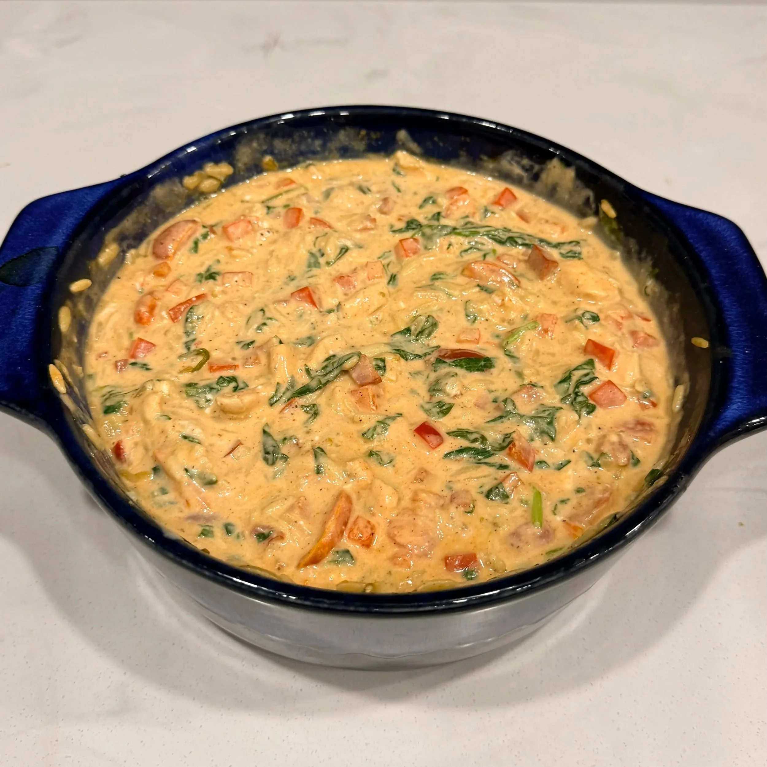 Single Dish Orzo Chicken Pasta