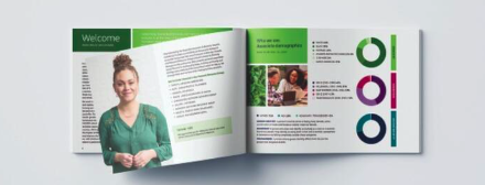 Inner Spread of the Humana I&D Report