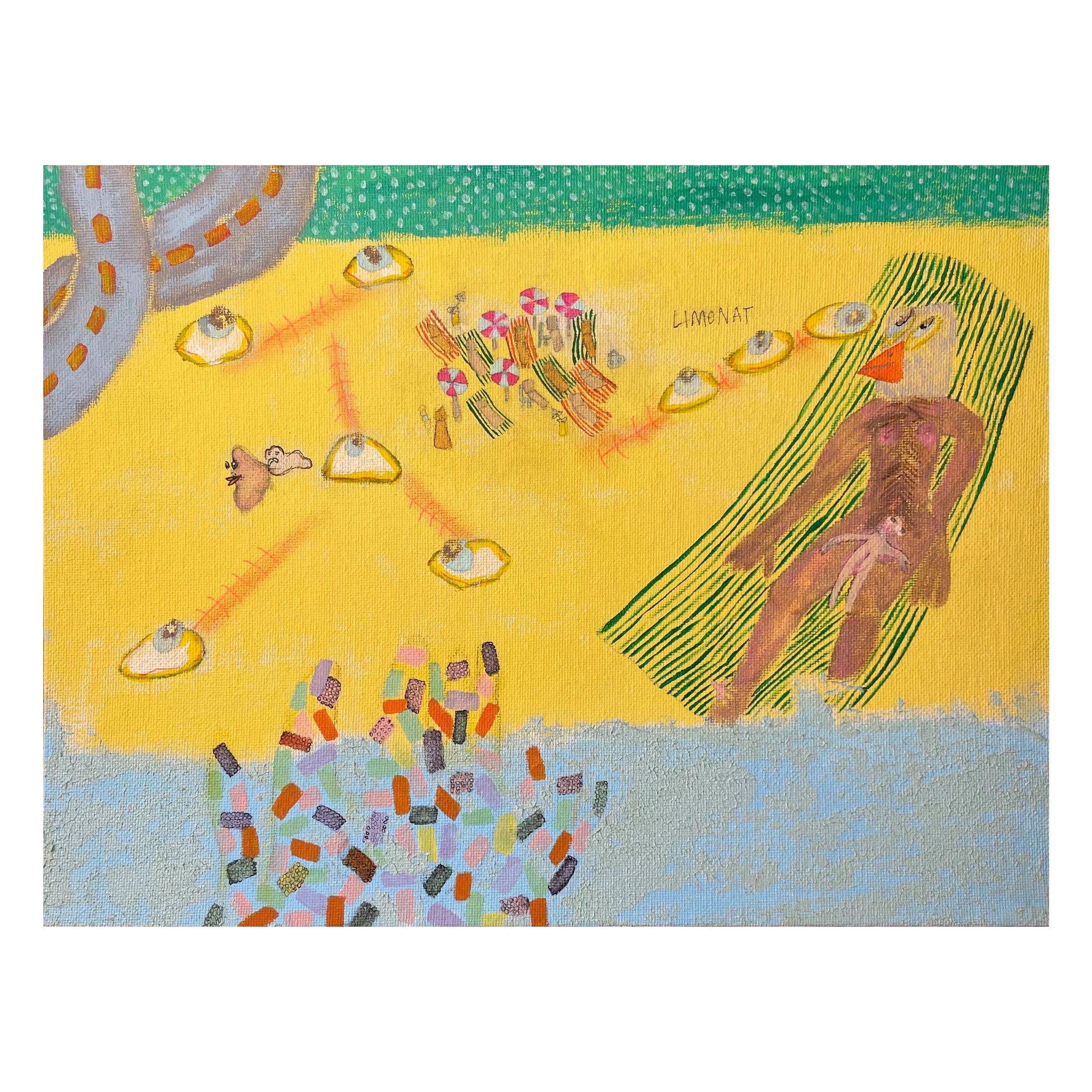 Jupiter 2025 mixed media 9x12in