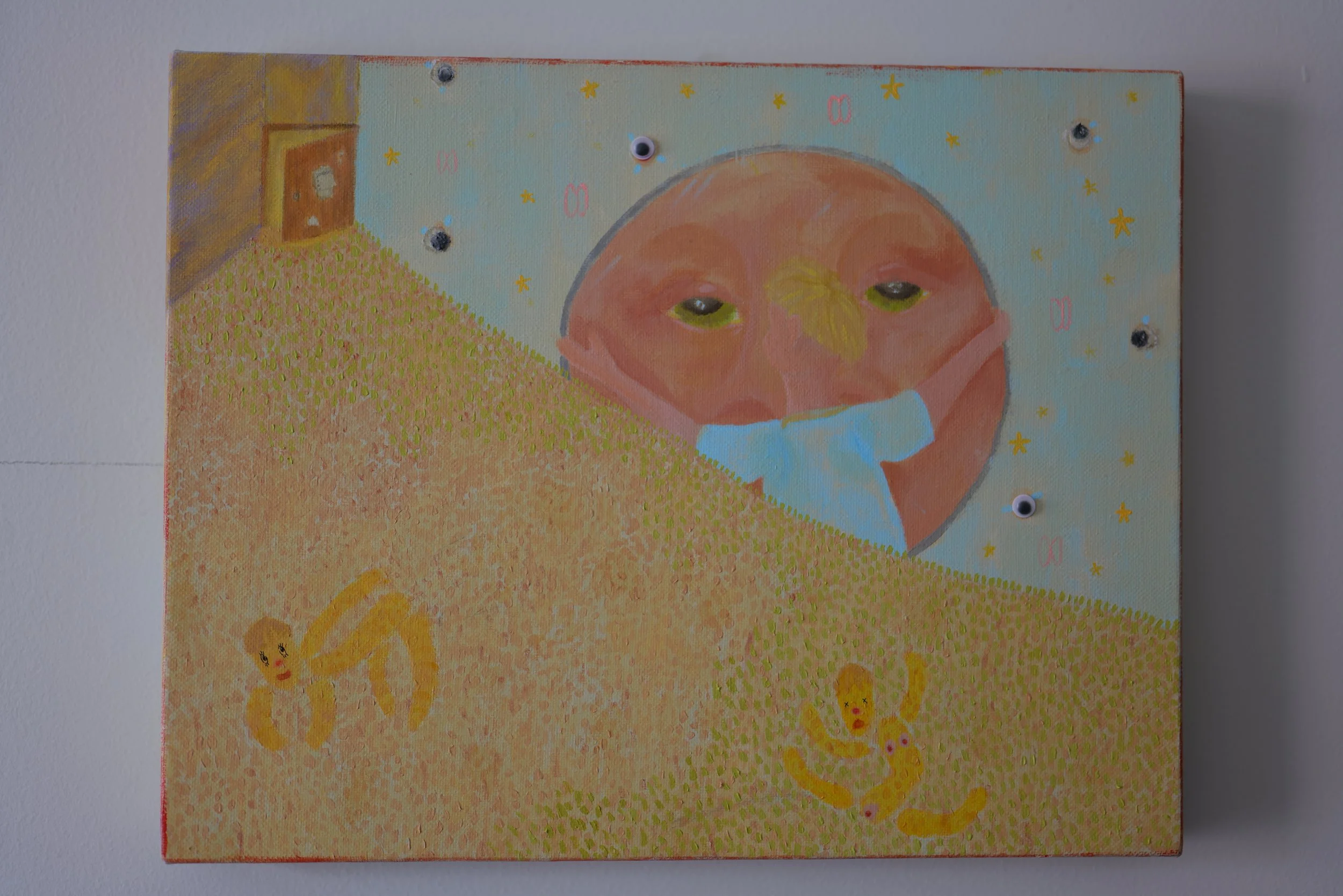 Recall // Folly (No one Had the Guts to Leave the Temple) 2025 11x14in mixed media