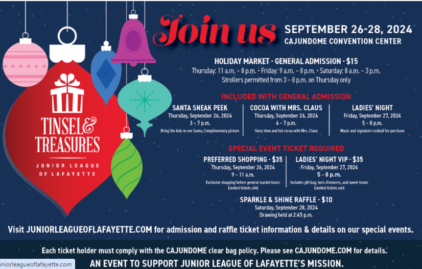 Tinsel &amp; Treasures (Junior League of Lafayette)