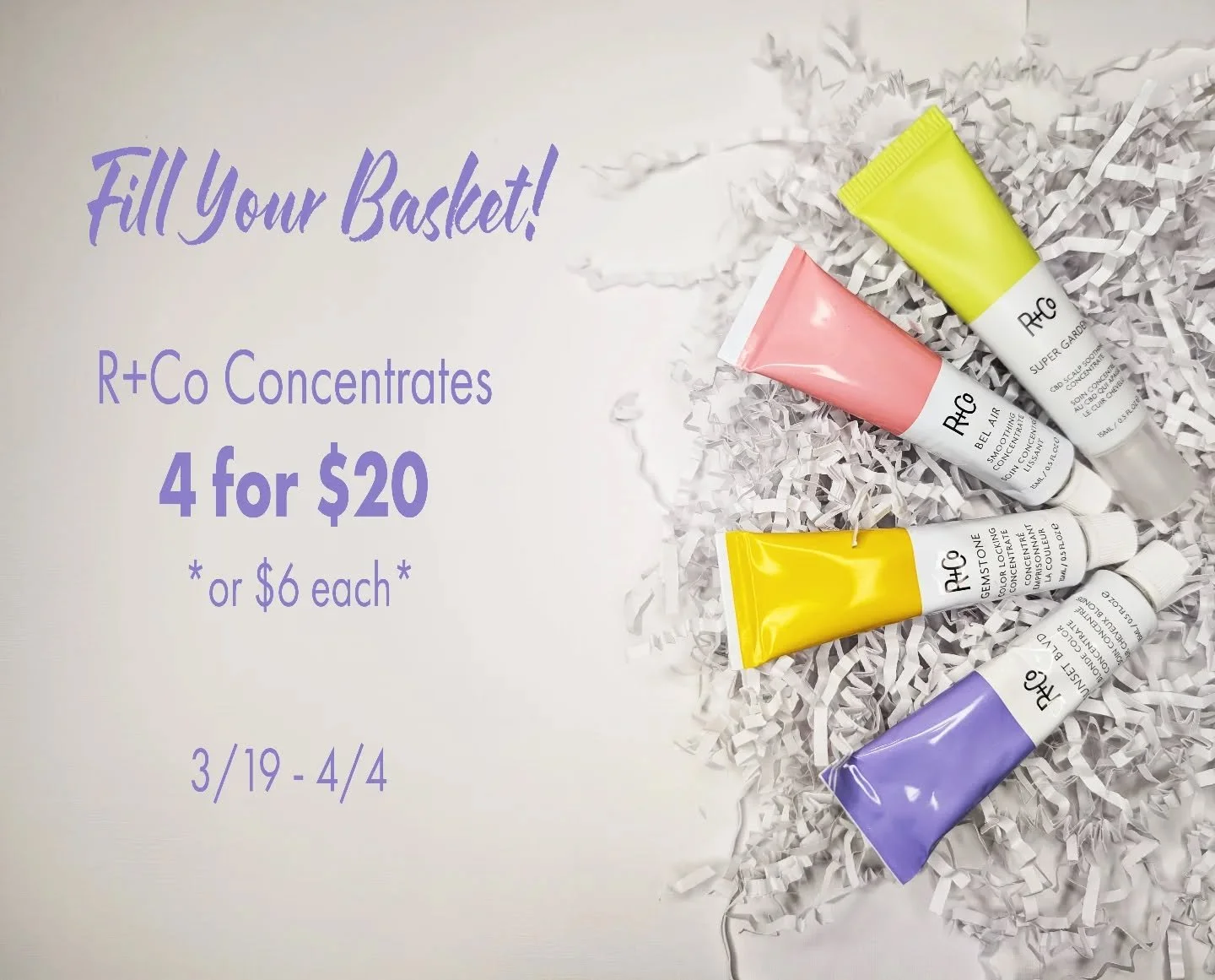 Fill Your Baskets! @randco Concentrates are 4 for $20 or $6 each starting today through April 4th!