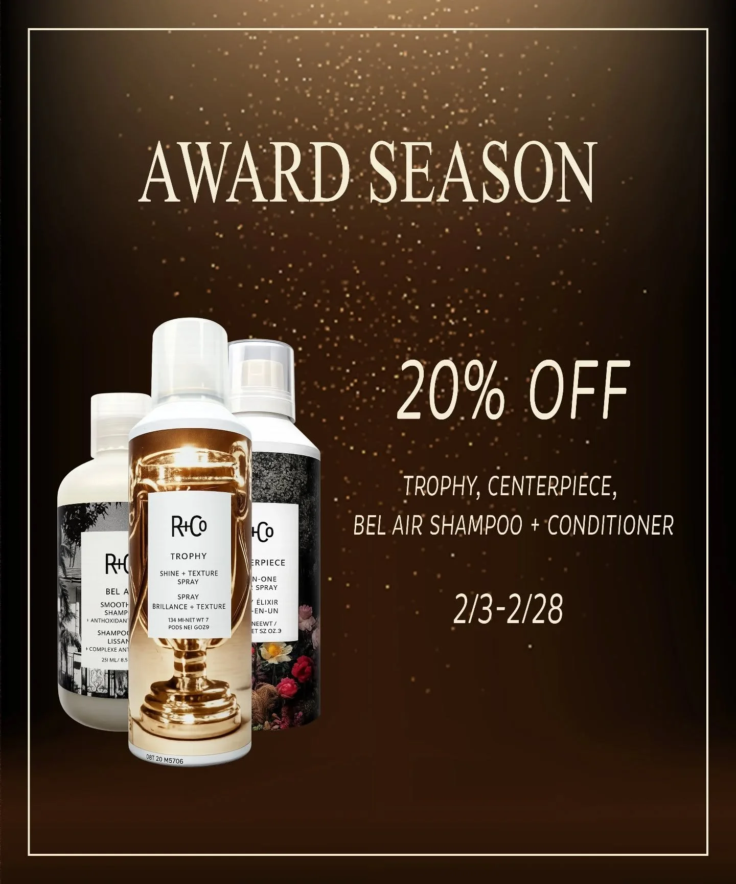 Red carpet ready with 20% Off select @randco products all February long!