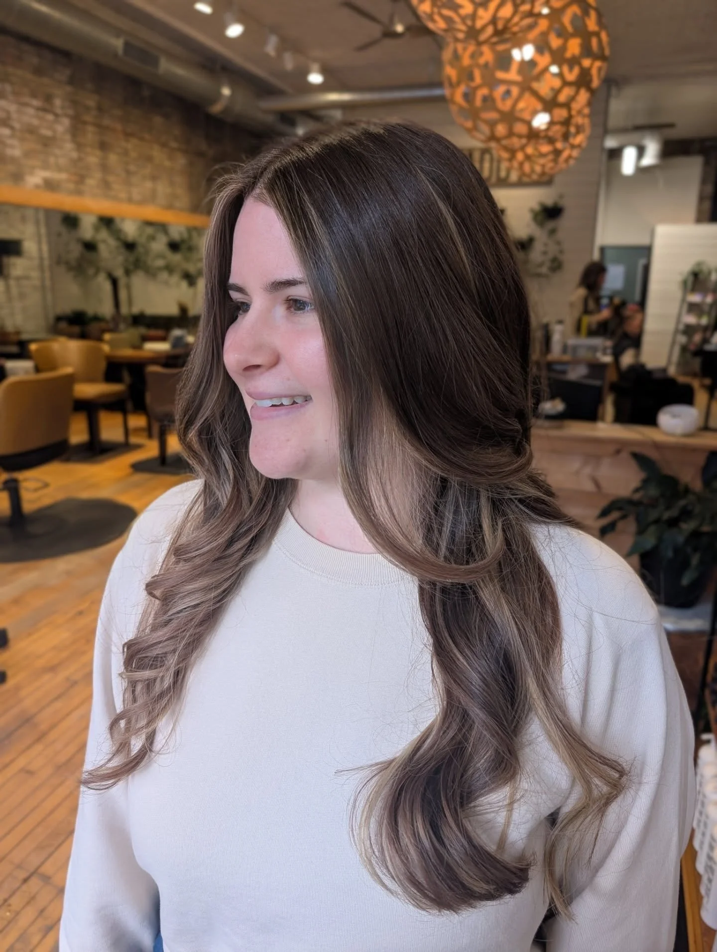 Embracing her roots! 

Client requested a more natural look while still having dimension. 

#dimensionalbrunette #longhair #forestparkil #oakparkil
