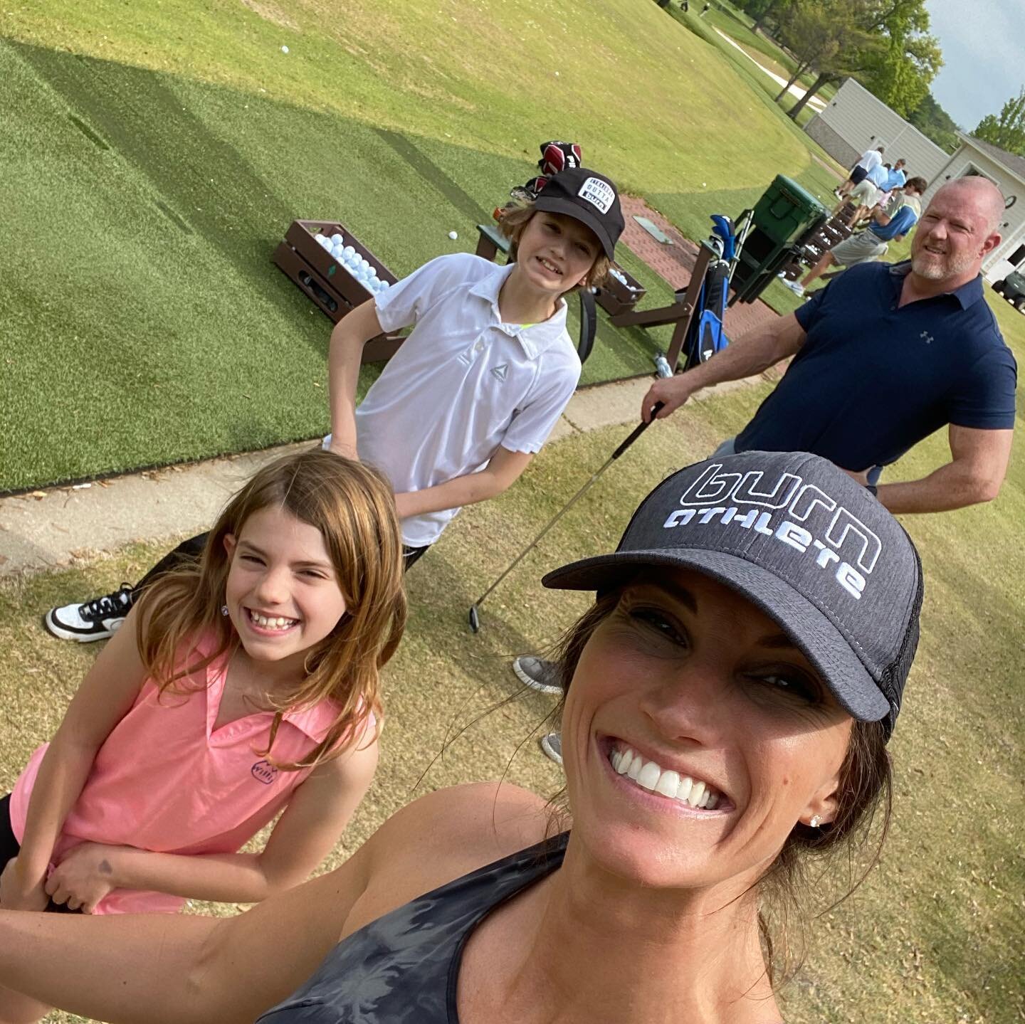 Family Date. ⛳️ We&rsquo;ve all started taking lessons so we can play together. This is a DREAM! ✨
.
Since I was 18 years old, I&rsquo;ve been living the small business life in some capacity. The hustle mindset has always been associated with working