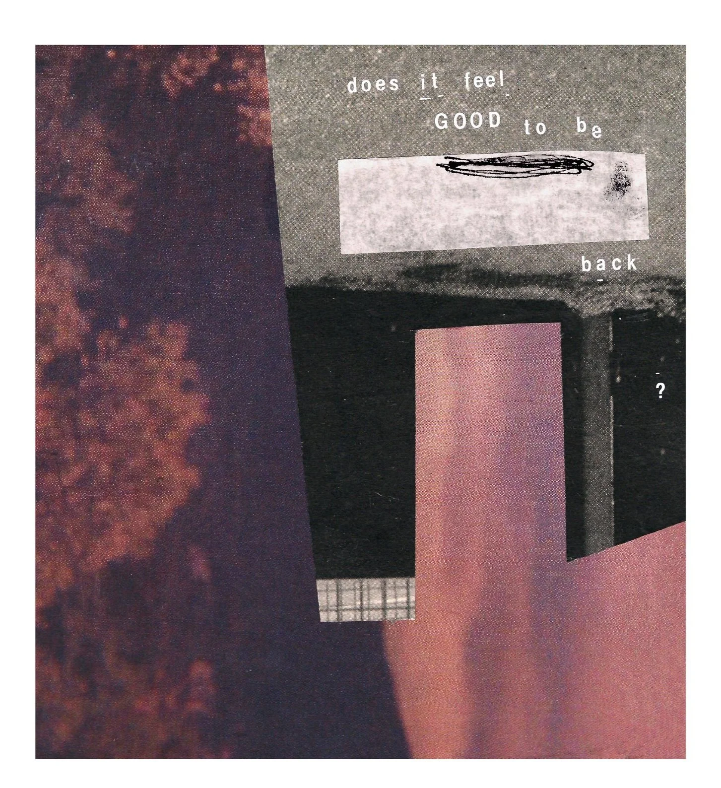 'home' abstract collage north wales welsh artist nyree waters 