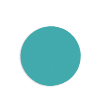 A blue circle dot sticker, on a white background