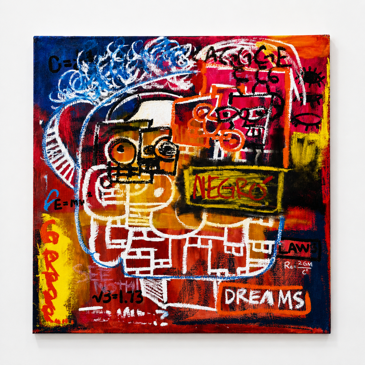 Untitled Dog Mask 1 (Primary), 24in x 24in, 2022