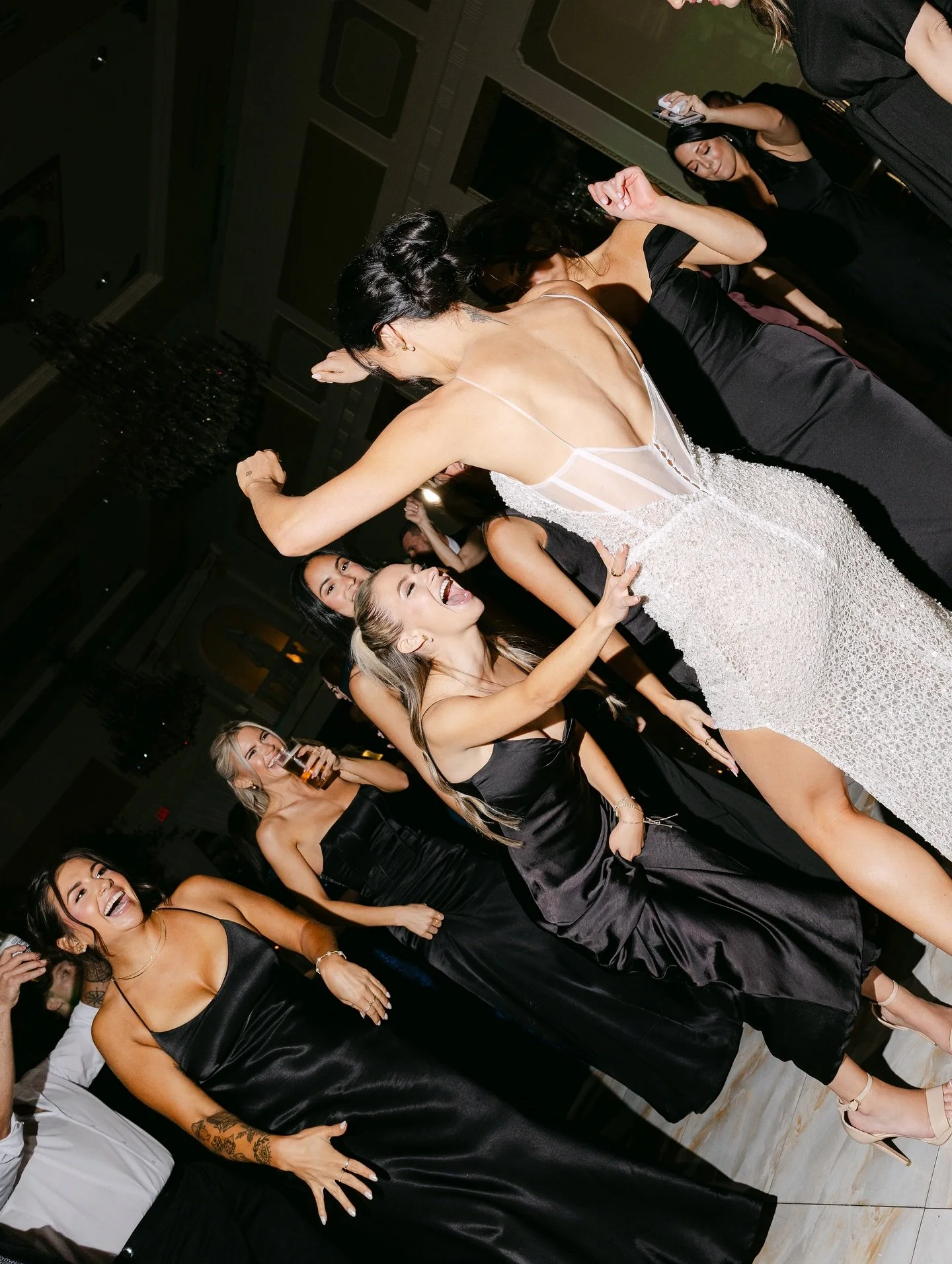 A Julie Vino reception dress built for movement, champagne, and sparkler exits.

Our bride didn&rsquo;t just look stunning&mdash;she lived every second of her night in couture that knows how to keep up.

Julie Vino is one of the world&rsquo;s most co