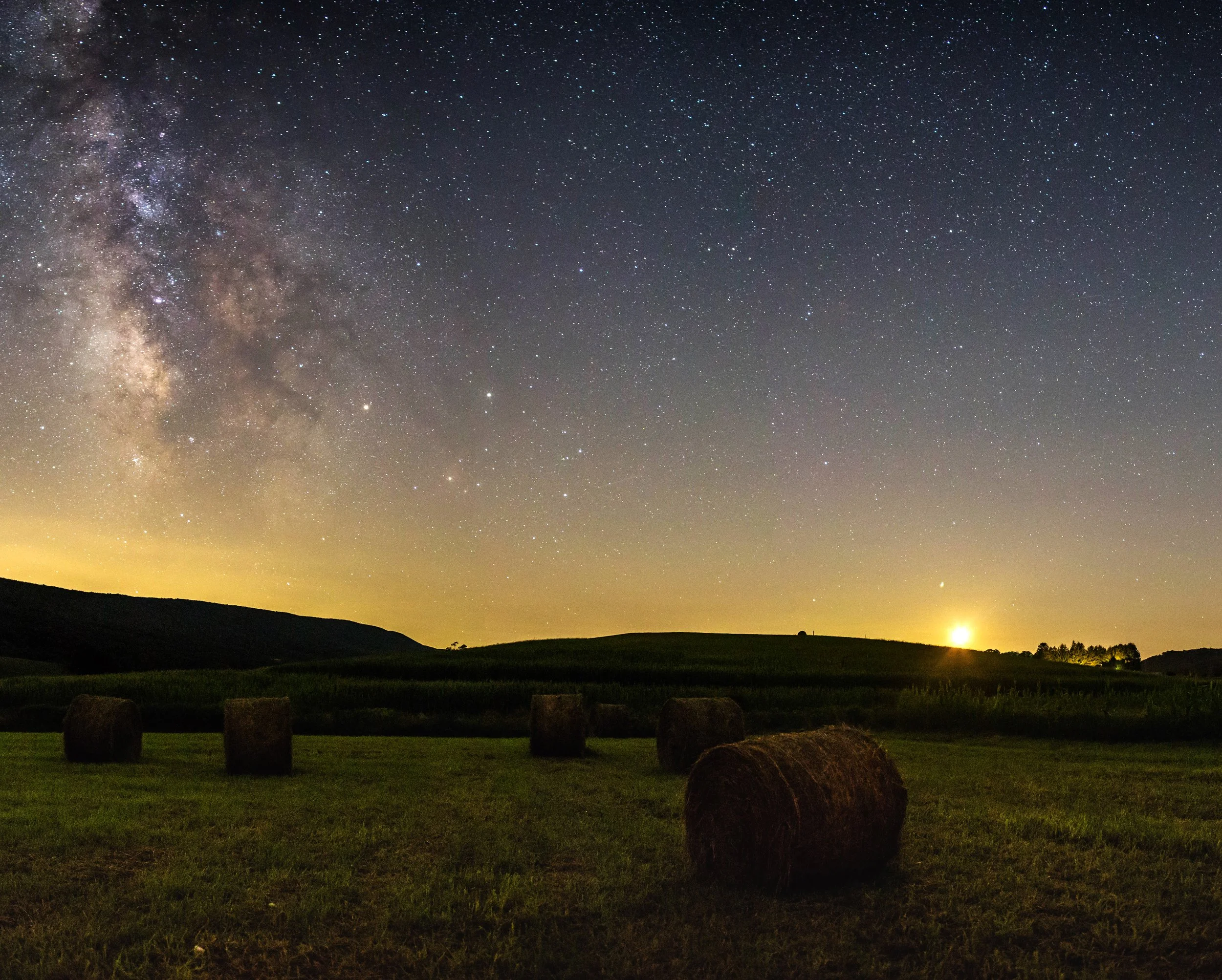 Milky Way and setting moon - taken in Monroe County, WV