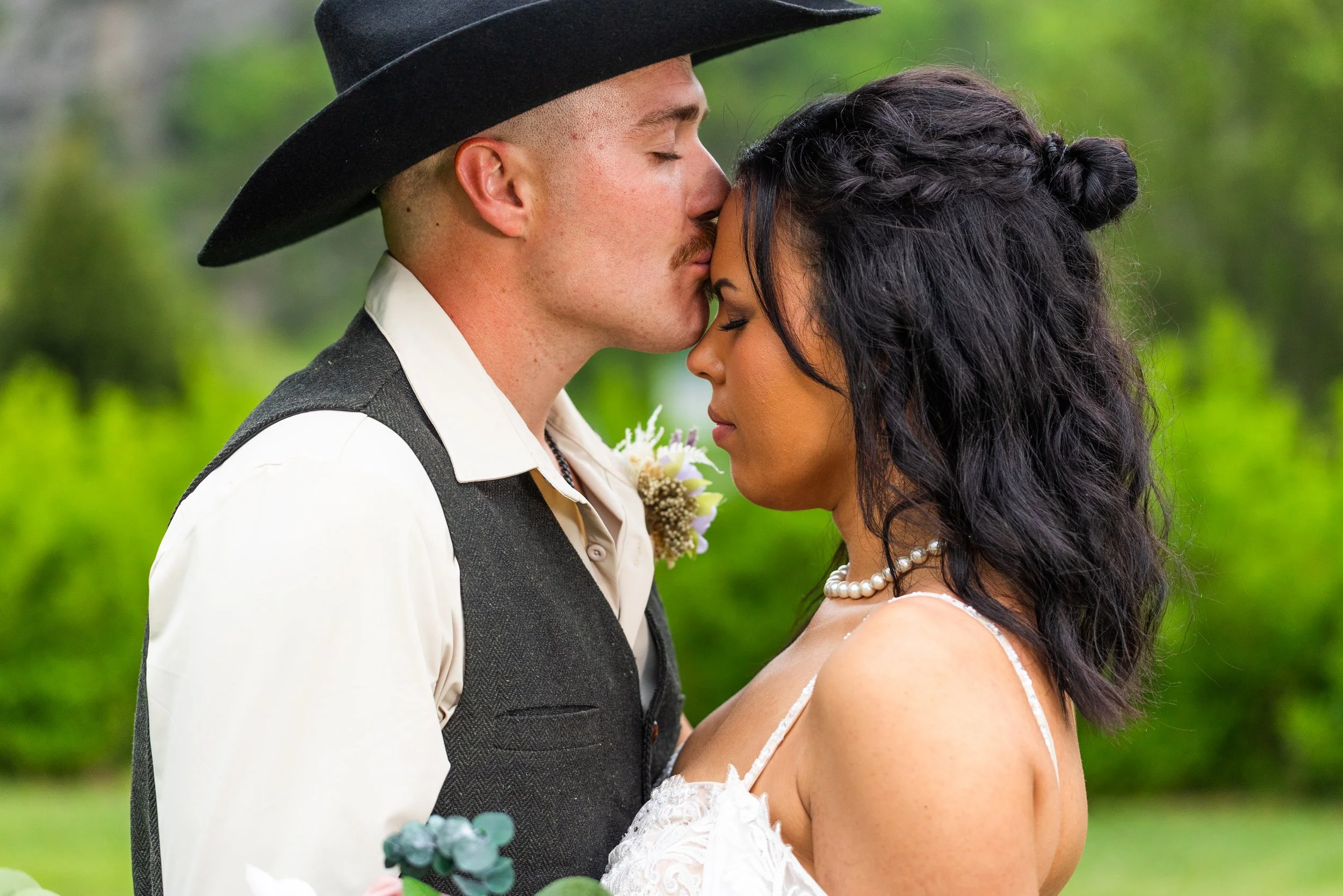 Kiss on the forehead