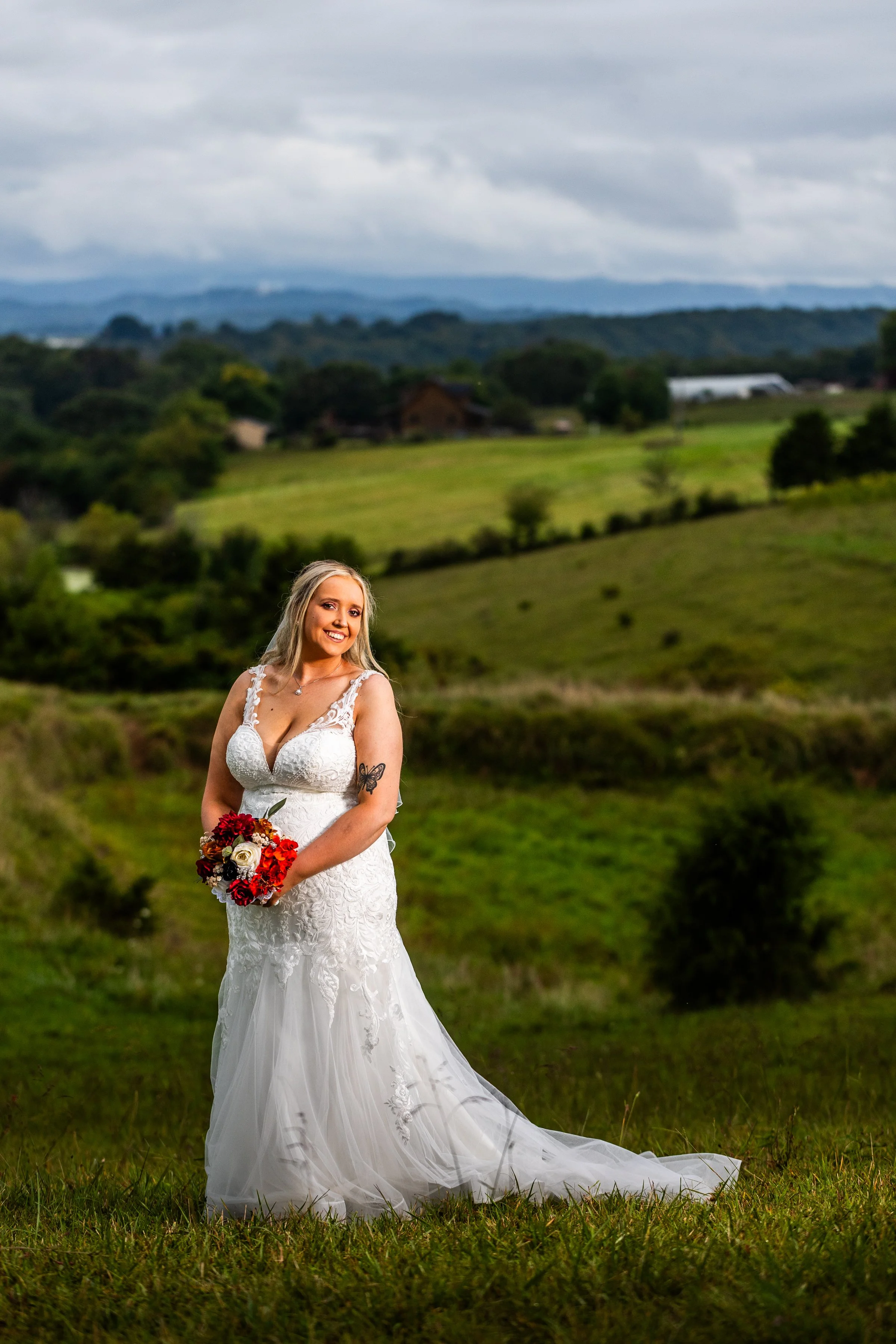 Bridal Portrait at Barn Swallow at Circle K Farm