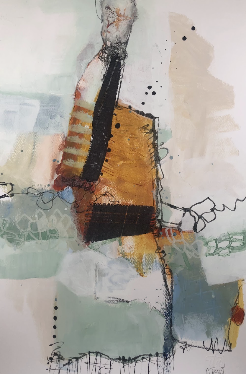 SERIE CAMINOS I_Collage sobre papel_50cmx35cm