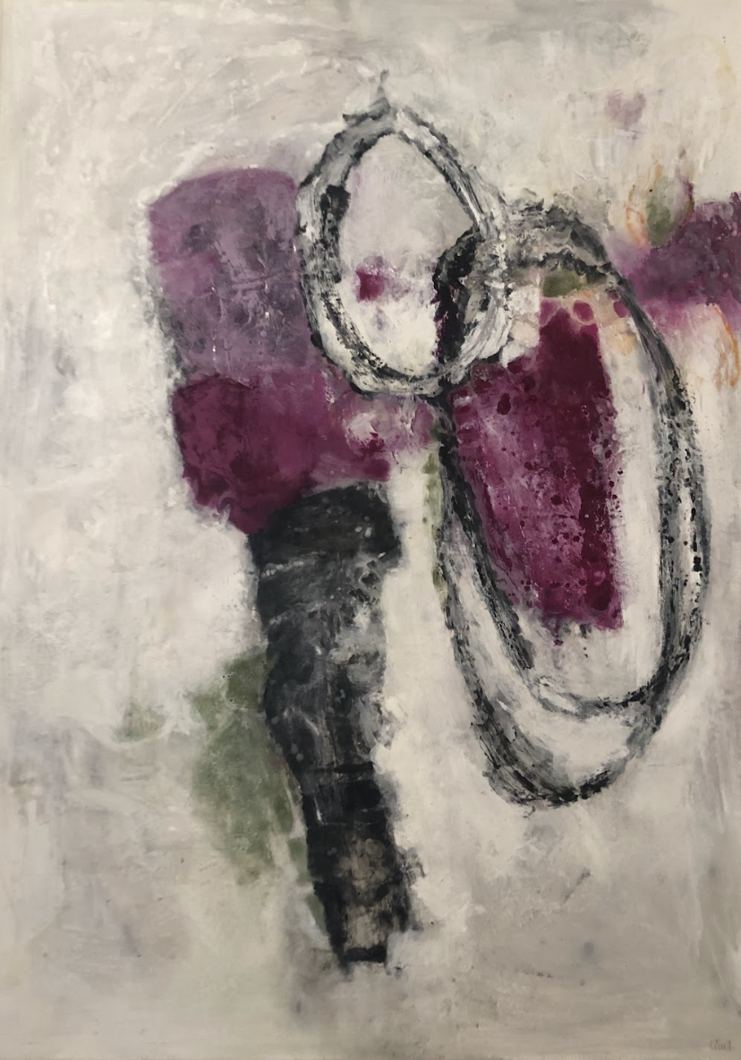 MI GIGANTE ÁRBOL ROSA_Óleo y encausto sobre madera_126cmx90cm_2019