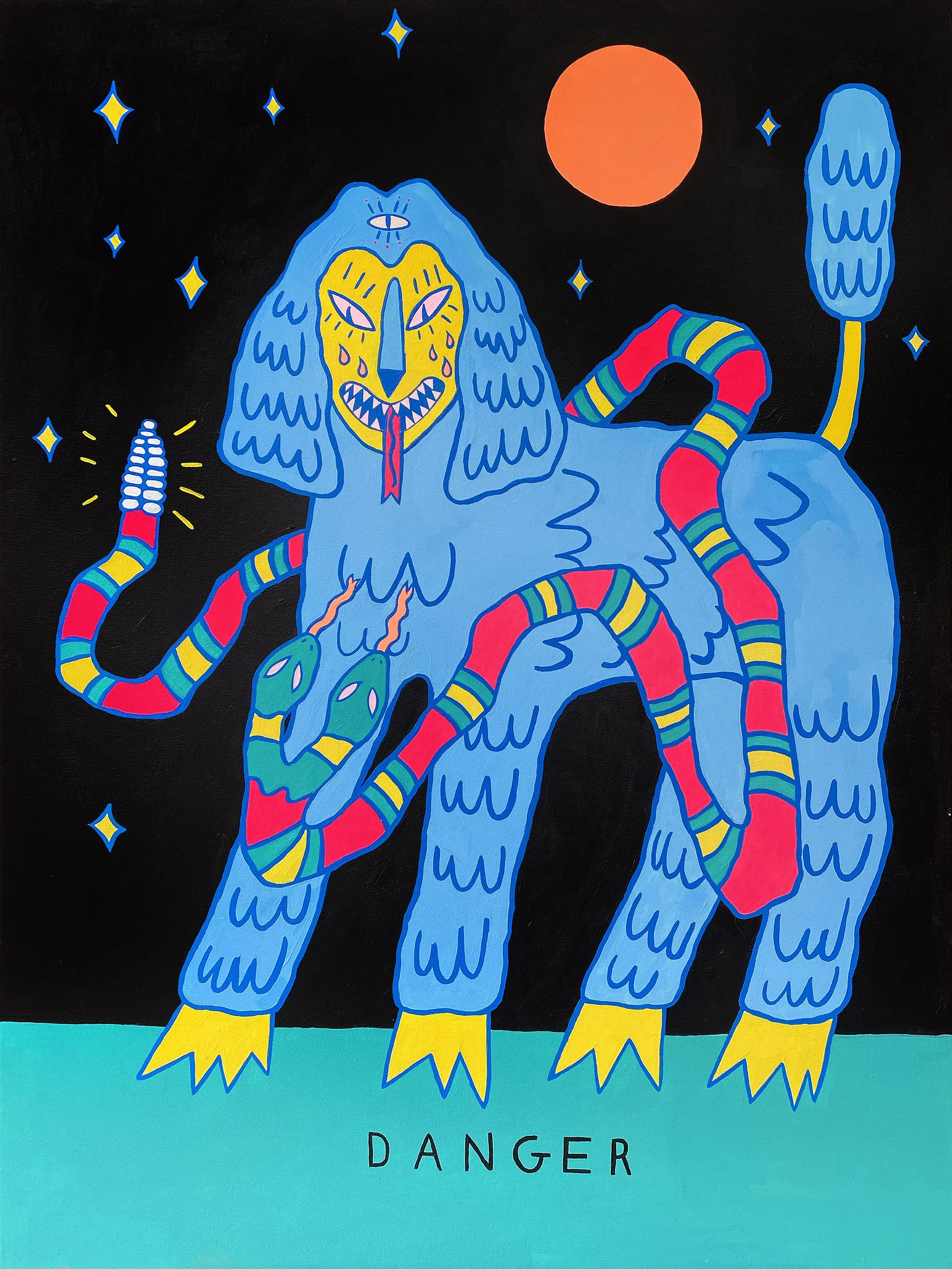 DANGER ! (2019)
Acrylic on Canvas
30in x 40in