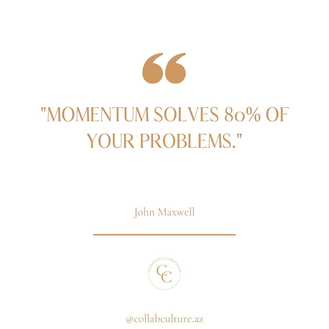 Ask yourself, &quot;do I have momentum going right now?&quot; In sales, scheduling, inquiries, marketing, networking, etc.

If you don't, what's the block?

What would it take to either get past that block or work around it?

What part of YOU is stop