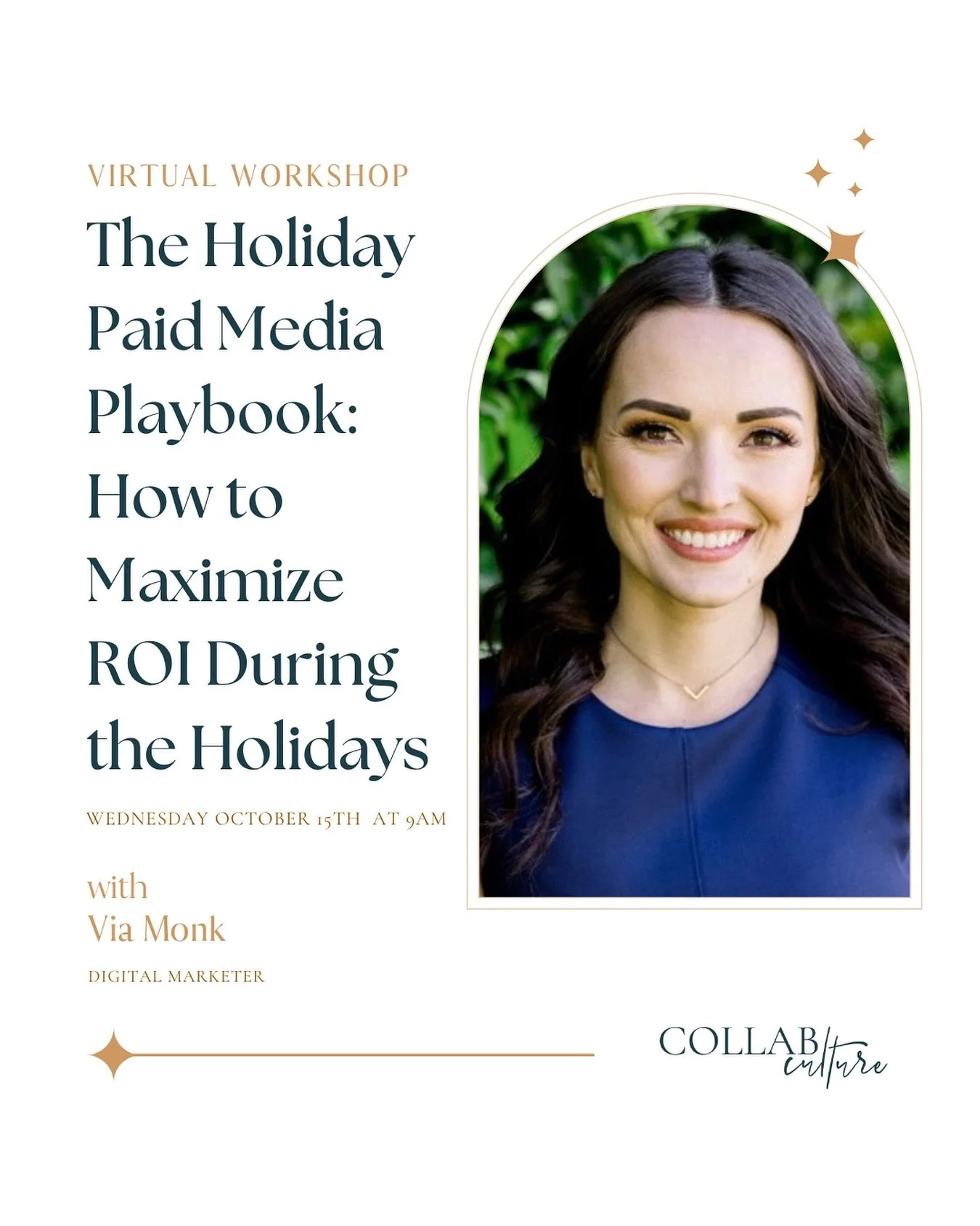 The Holiday Paid Media Playbook: How to Maximize ROI During the Holidays 🎯

The busiest season of the year is right around the corner&mdash;and how you prep your marketing now can make all the difference.

Join Via, founder of Vimo Digital, for a po