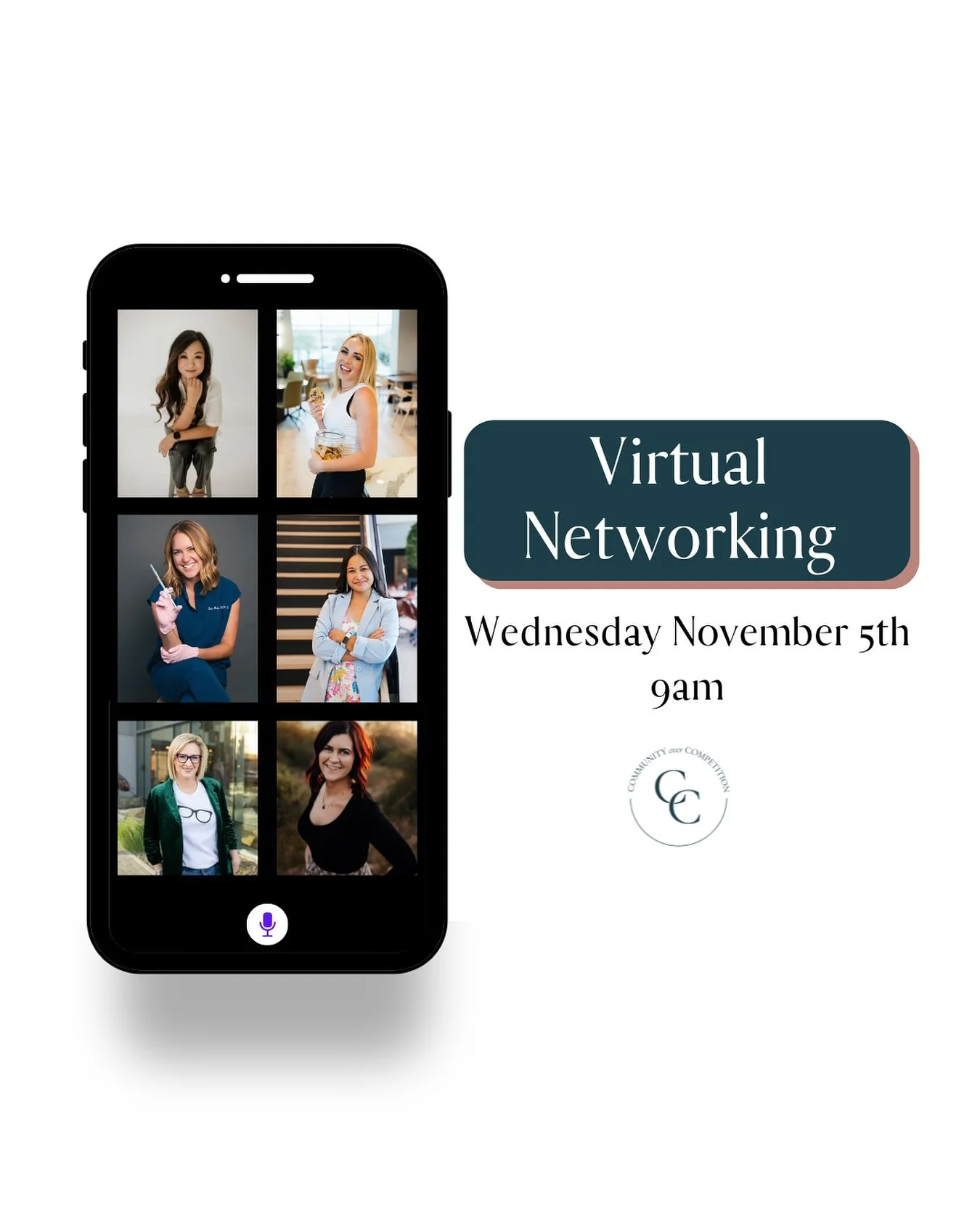 Join us for Virtual Networking next Wednesday, November 5th at 9am! 

Let&rsquo;s come together on Zoom to meet new people, break into multiple small group break out rooms for deeper convo/connections and have the opportunity to talk about your busin