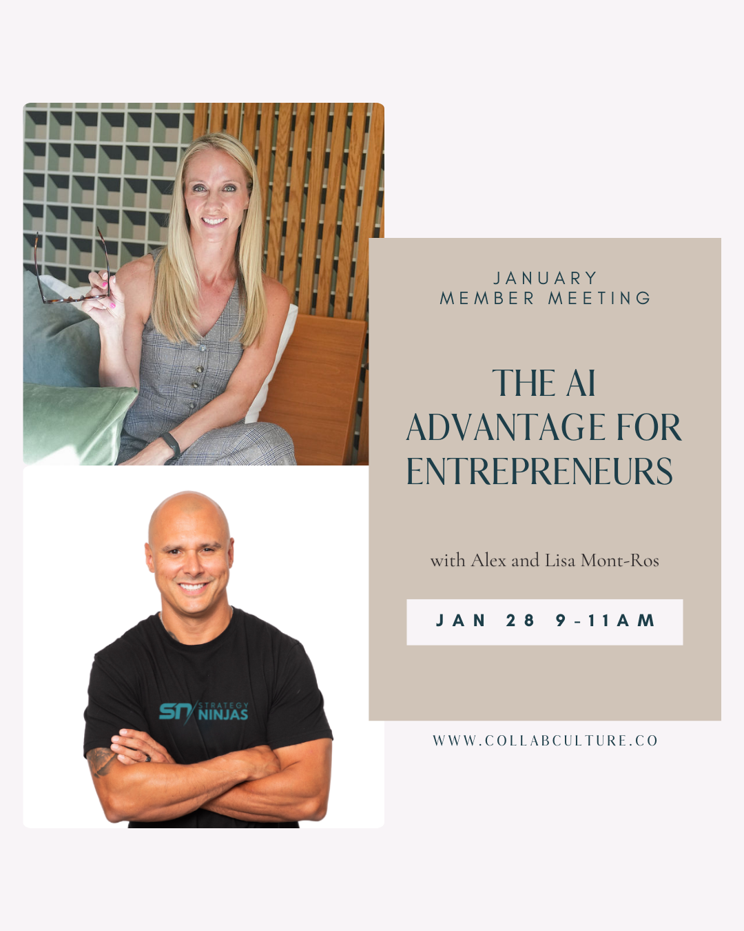 In Person Member Meeting: The AI Advantage for Entrepreneurs with Alex + Lisa Mont-Ros