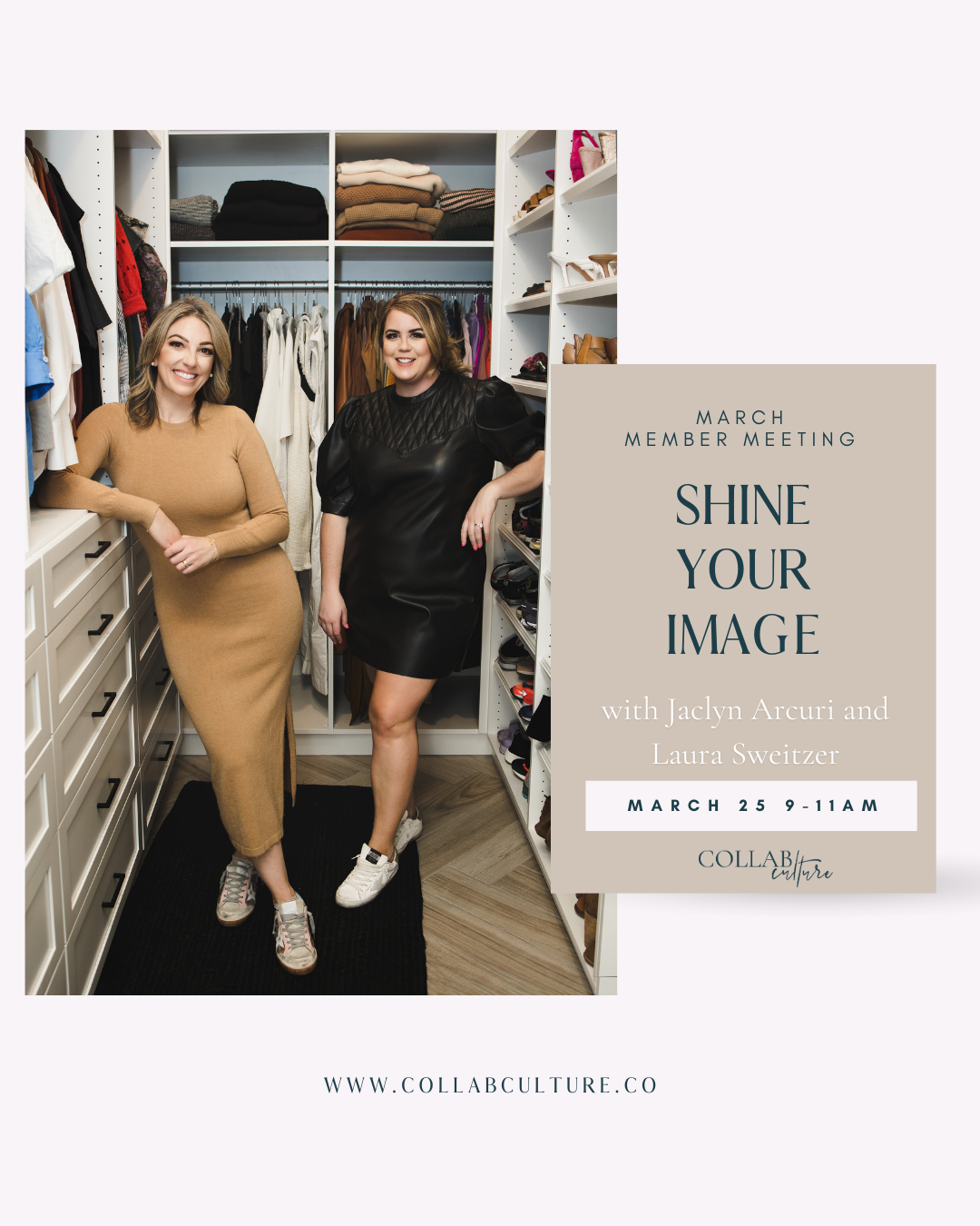 In Person Member Meeting: SHINE YOUR IMAGE: Elevate Your Confidence, Style & Professional Presence with Jaclyn Arcuri and Laura Sweitzer