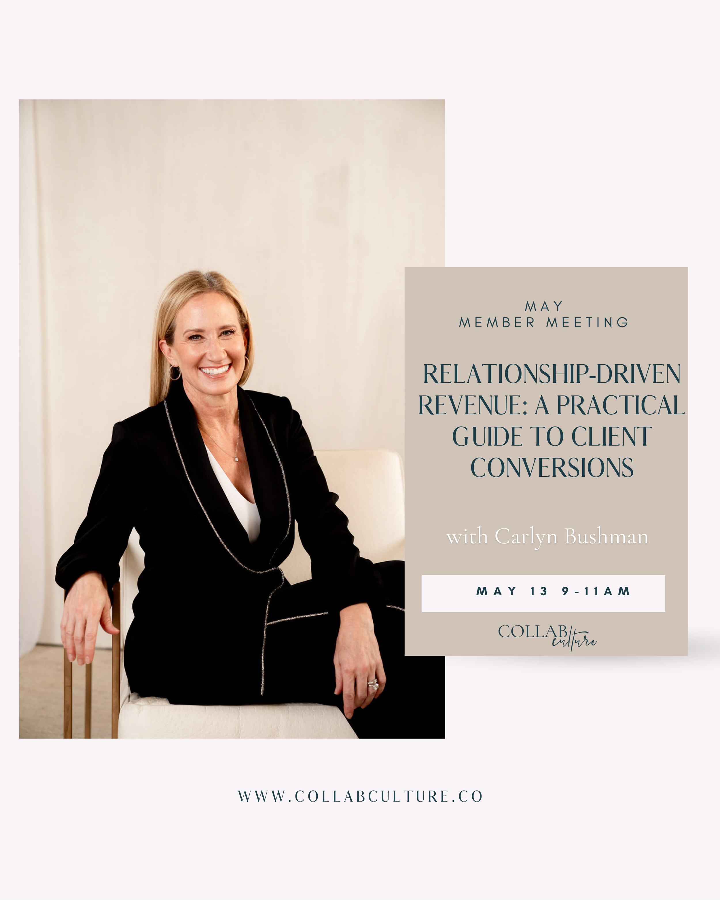 In Person Member Meeting: Relationship-Driven Revenue: A Practical Guide to Client Conversions