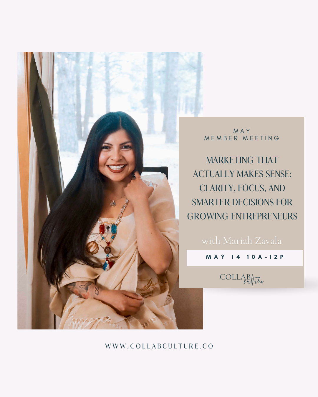 In Person Member Meeting: Marketing That Actually Makes Sense with Mariah Zavala