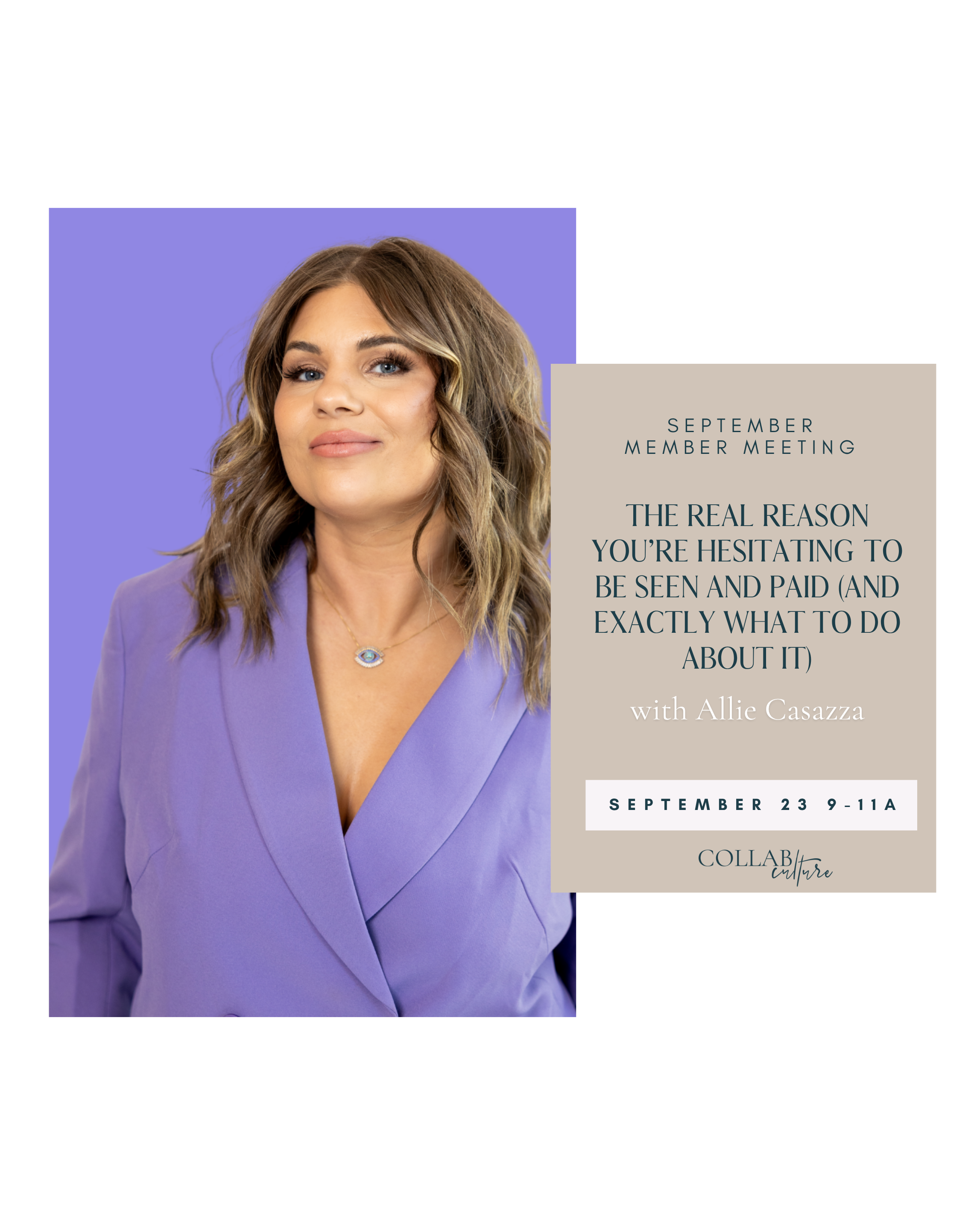 In Person Meeting: The Real Reason You’re Hesitating to Be Seen and Paid (And Exactly What To Do About It) w/ Allie Casazza